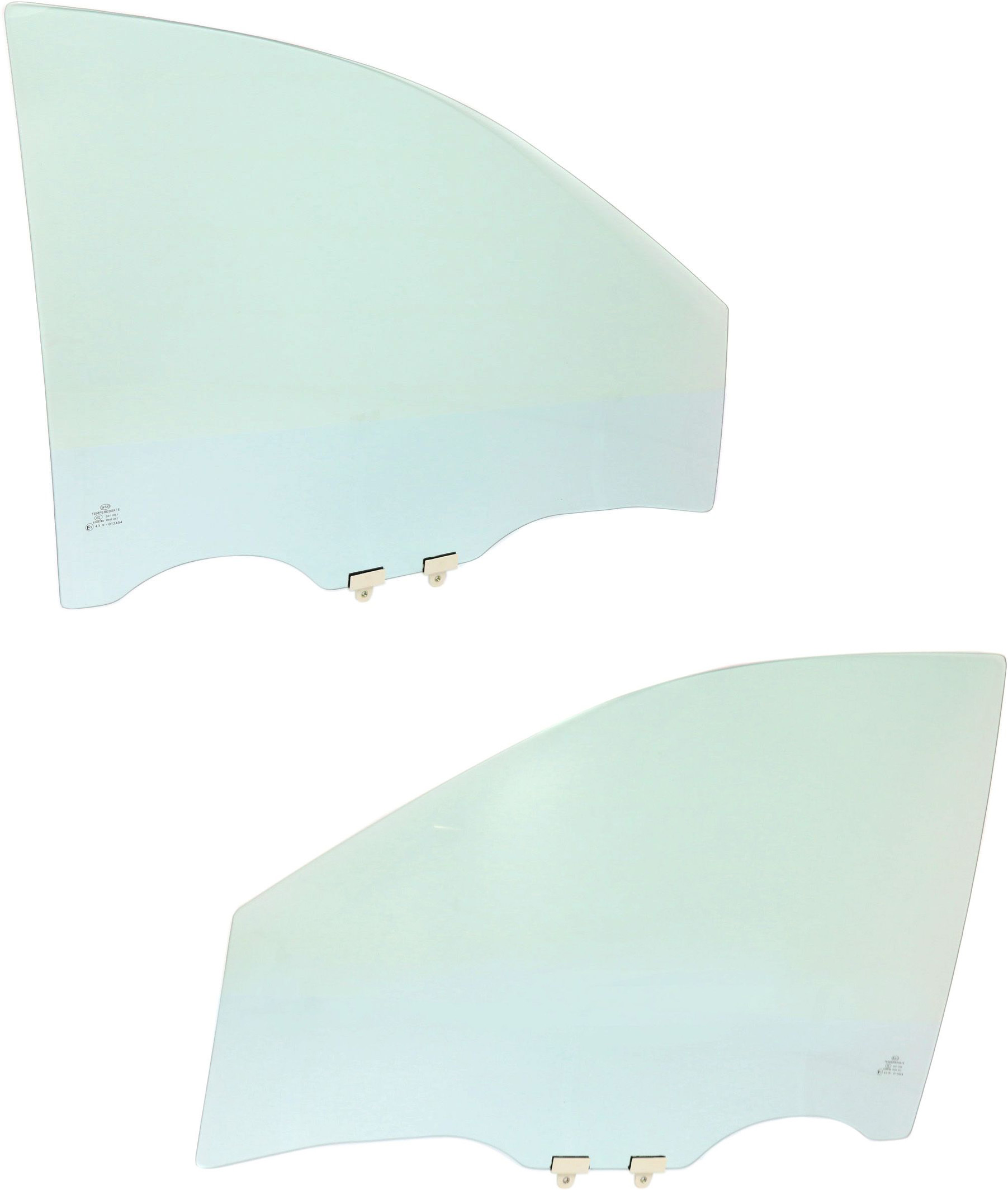 AM ODYSSEY 06-10 FRONT DOOR GLASS RH and LH Green Tint Mini Van SKU SET REPH480123 OEM 73300SHJA21 FD22405GTYN 73350S