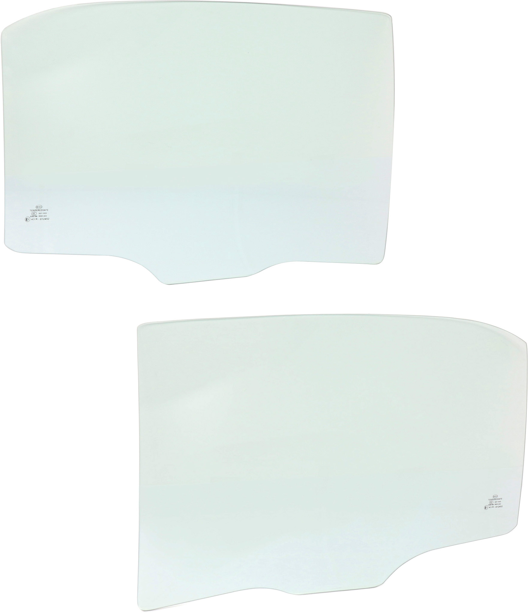 AM ACCORD 03-07 REAR DOOR GLASS RH and LH Green Tint w Clips 4 Door SKU SET REPH481303 OEM 73400SDAA10 FD21808GTNN 73450S