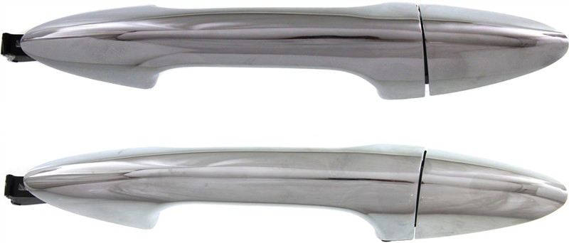 AM ACCENT 12-17 FRONT EXTERIOR DOOR HANDLE RH AND LH All Chrome w o Keyhole Hatchback Sedan =REAR SKU SET REPH491341 Partslink HY1311131 OEM 826611R050 PFM 826521R010CA PF