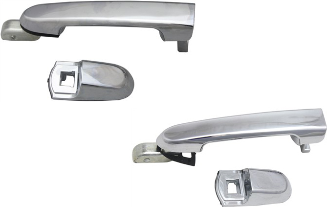 AM ACCENT 06-11 REAR EXTERIOR DOOR HANDLE RH AND LH All Chrome w o Base Sedan SKU SET REPH491363C OEM 836601E000 PFM 836501E000 PFM