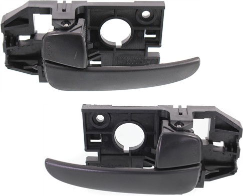 AM ELANTRA 01-06 REAR INTERIOR DOOR HANDLE RH AND LH Black SKU SET REPH491379 Partslink HY1553100 HY1552100 OEM 836202D000CA 836102D000CA
