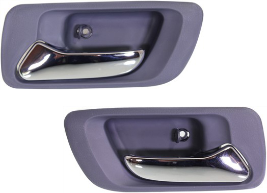 AM ACCORD 98-02 REAR DOOR HANDLE RH and LH Inside Chrome Lever + Blue Housing Sedan w o Hole SKU SET REPH491521 OEM 72620S84A01ZA 72660S84A01ZA