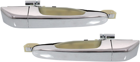 AM SEDONA 06-12 ENTOURAGE 07-08 REAR EXTERIOR DOOR HANDLE Rh AND LH All Chrome SKU SET REPH491551C Partslink HY1521116 HY1520116 OEM 836604D011-836504D011