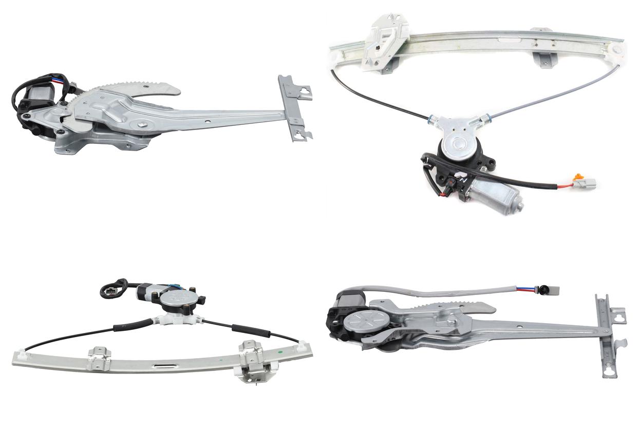 AM CIVIC 96-00 FRONT AND REAR WINDOW REGULATOR RH AND LH Power w Motor Sedan SKU SET REPH491729-4 Partslink HO1350118 HO1351118 HO1550114 HO1551114 OEM 04721S01A01 PFM 04721S01A00 PF