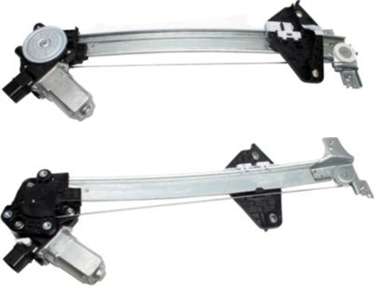 AM CIVIC 06-11 REAR WINDOW REGULATOR RH AND LH Set of 2 Power w Motor Sedan SKU SET REPH491743 Partslink HO1551120 HO1550120 OEM 72710SNAA02-72750SNAA02