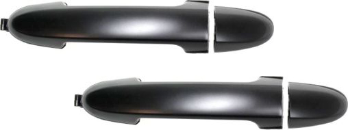 AM SANTA FE 07-12 REAR EXTERIOR DOOR HANDLE RH AND LH Primed Black Set of 2 SKU SET REPH494709-2 OEM 826512B000