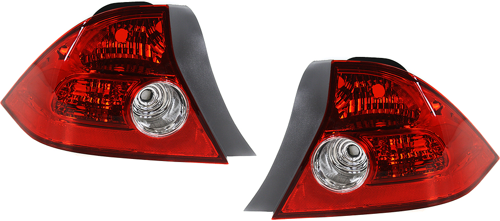 AM CIVIC 04-05 TAIL LAMP RH AND LH Lens and Housing Coupe SKU SET REPH730111 Partslink HO2801155 HO2800155 OEM 33501S5PA11-33551S5PA11