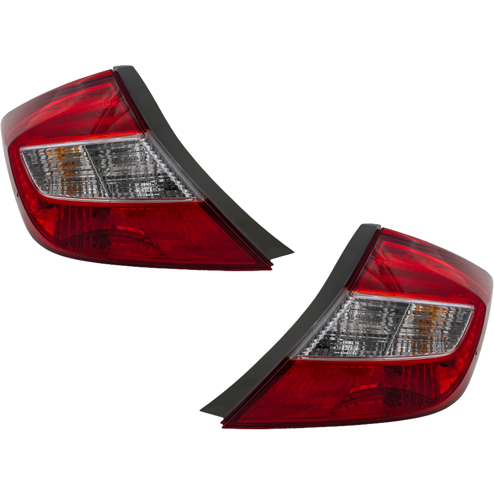 AM CIVIC 12-12 TAIL LAMP RH AND LH Assembly Sedan Exc. Hybrid Models CAPA SKU SET REPH730173Q Partslink HO2801180C HO2800180C OEM 33500TR0A01-33550TR0A01