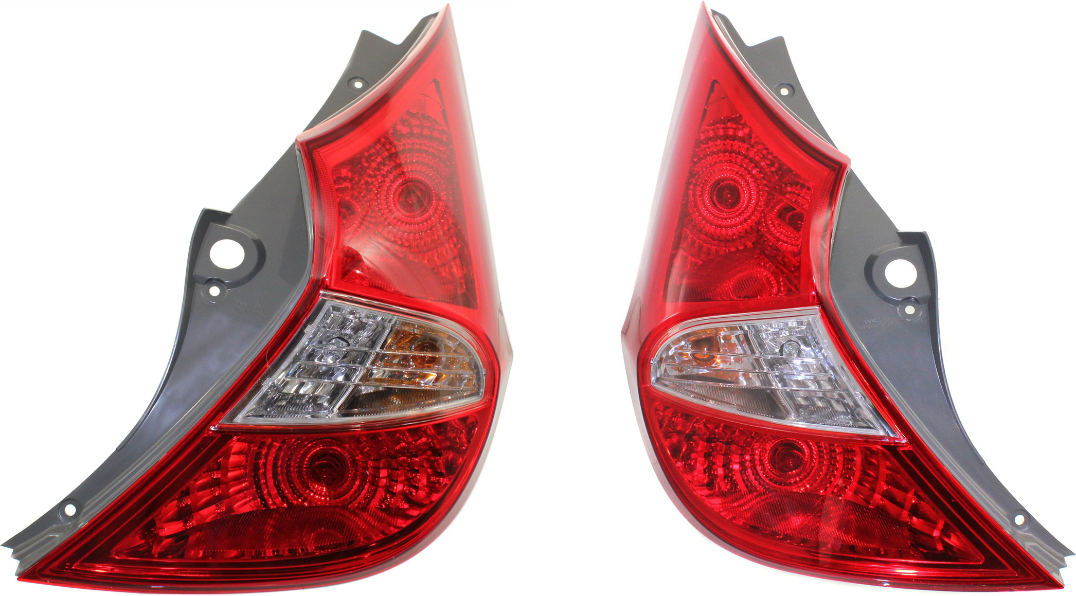 AM ACCENT 12-17 TAIL LAMP RH AND LH Assembly Hatchback CAPA SKU SET REPH730183Q Partslink HY2800143C HY2801143C OEM 924011R210-924021R210