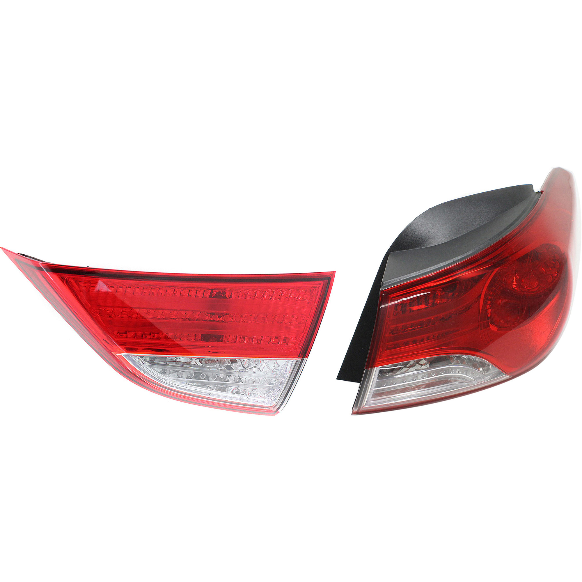 AM ELANTRA ELANTRA COUPE 11-13 TAIL LAMP RH Inner and Outer Assembly Halogen Sedan Korea Built Vehicle SKU SET REPH730197 B Partslink HY2803116 HY2805120 OEM 924023X050-924043X000