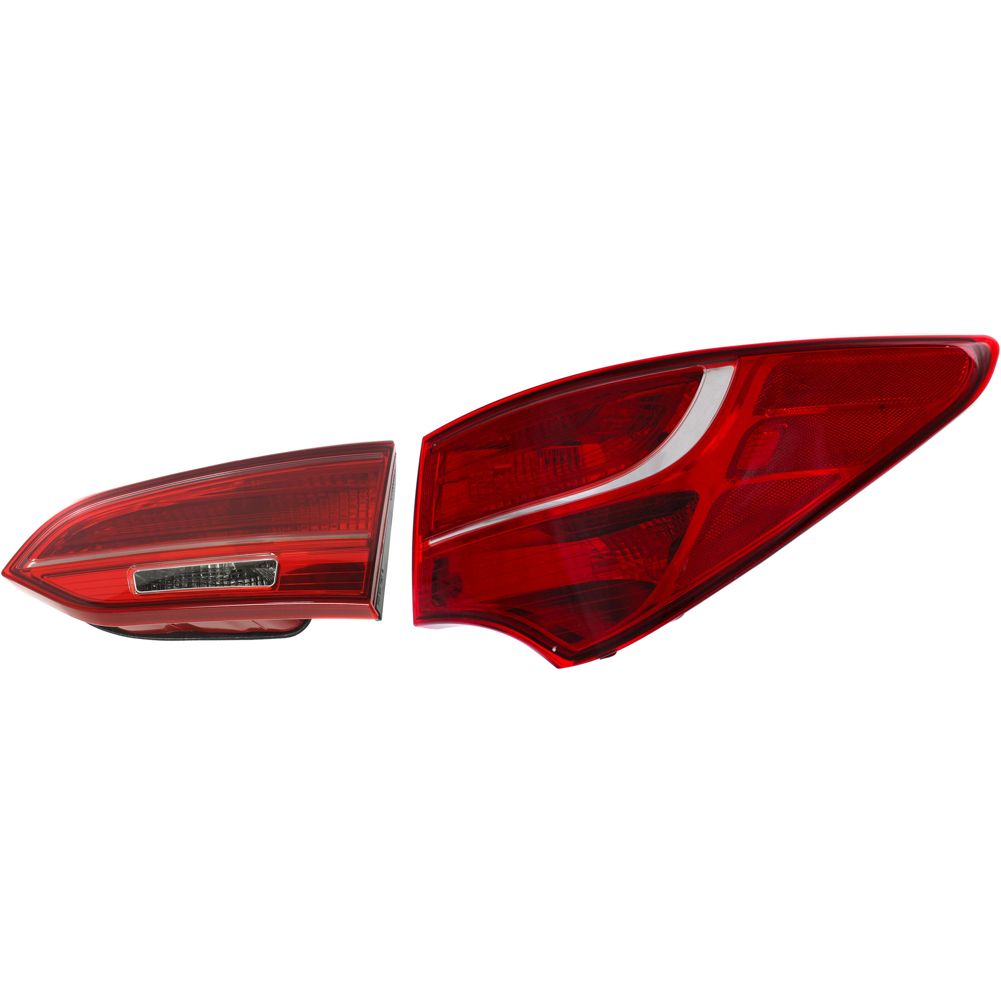 AM SANTA FE SPORT 13-14 TAIL LAMP RH Inner and Outer Assembly Halogen SKU SET REPH730313 A Partslink HY2803120 HY2805123 OEM 924024Z000-924064Z000