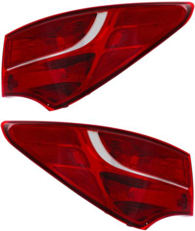 AM SANTA FE SPORT 13-16 TAIL LAMP RH AND LH Outer Assembly Halogen SKU SET REPH730313 Partslink HY2805123 HY2804123 OEM 924024Z000-924014Z000