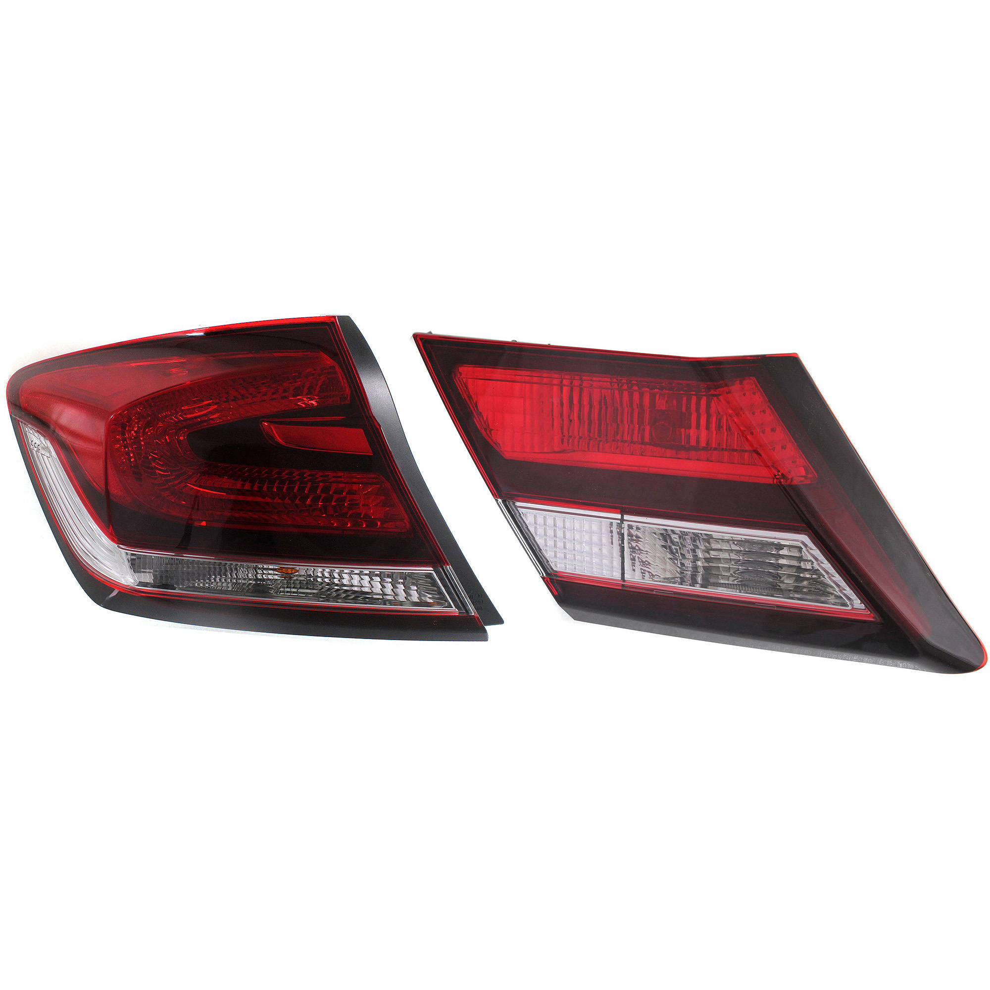 AM CIVIC 13-15 TAIL LAMP LH Inner and Outer Halogen Sedan SKU SET REPH730318 Partslink HO2802105 HO2804102 OEM 33550TR0A51-34155TR0A51