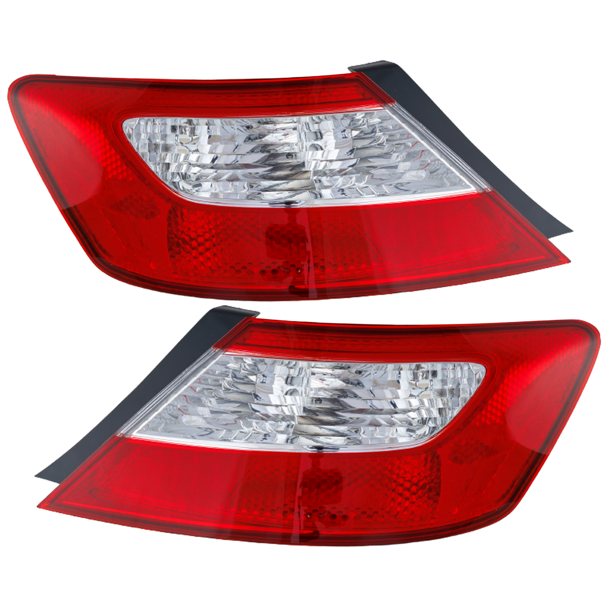 AM CIVIC 06-08 TAIL LAMP RH AND LH Lens and Housing Coupe CAPA SKU SET REPH730325Q Partslink HO2801164C HO2800165C OEM 33501SVAA02-33551SVAA02