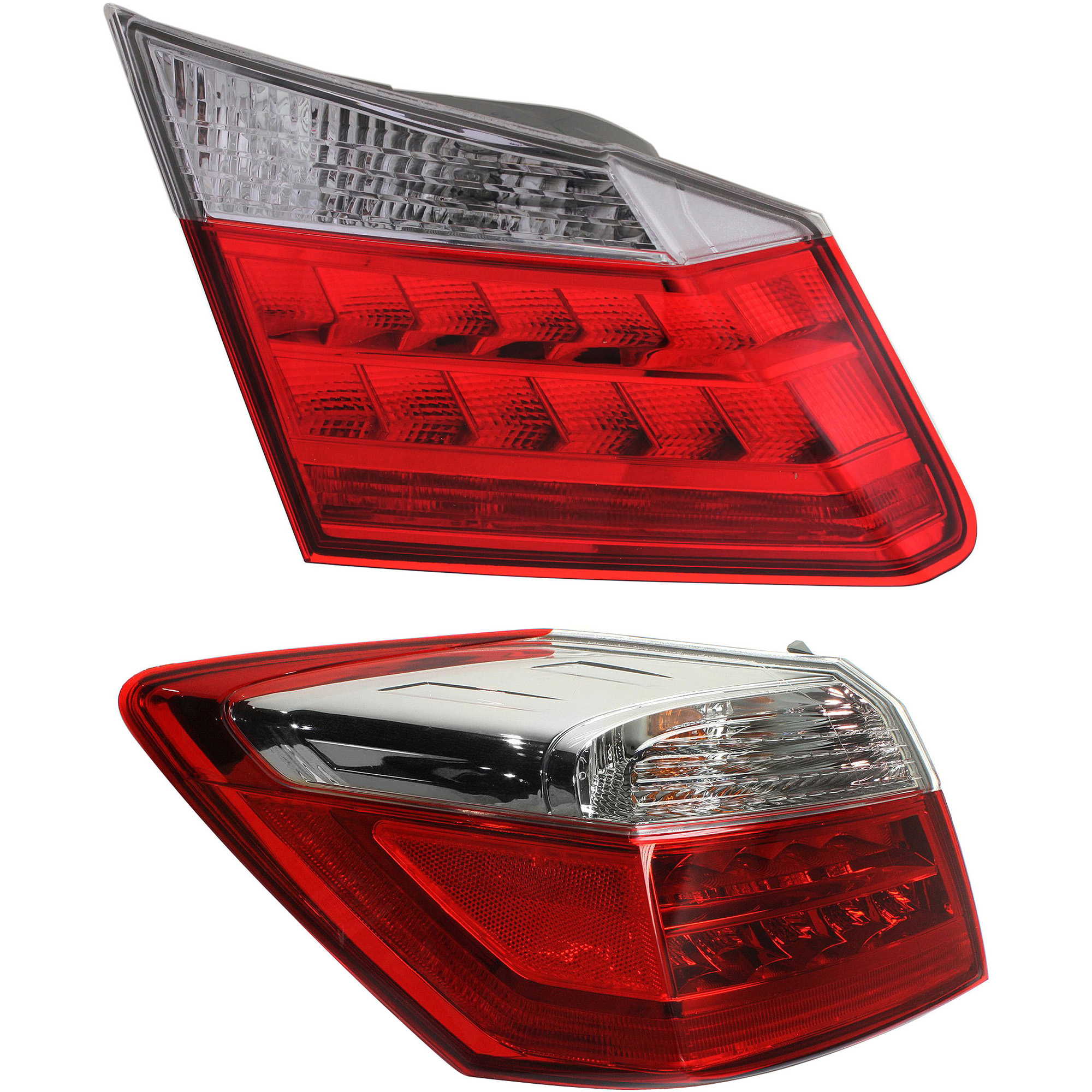 AM ACCORD 13-15 TAIL LAMP LH Inner and Outer LED Sedan SKU SET REPH730332 A Partslink HO2802106 HO2804103 OEM 33550T2AA12-34155T2AA11