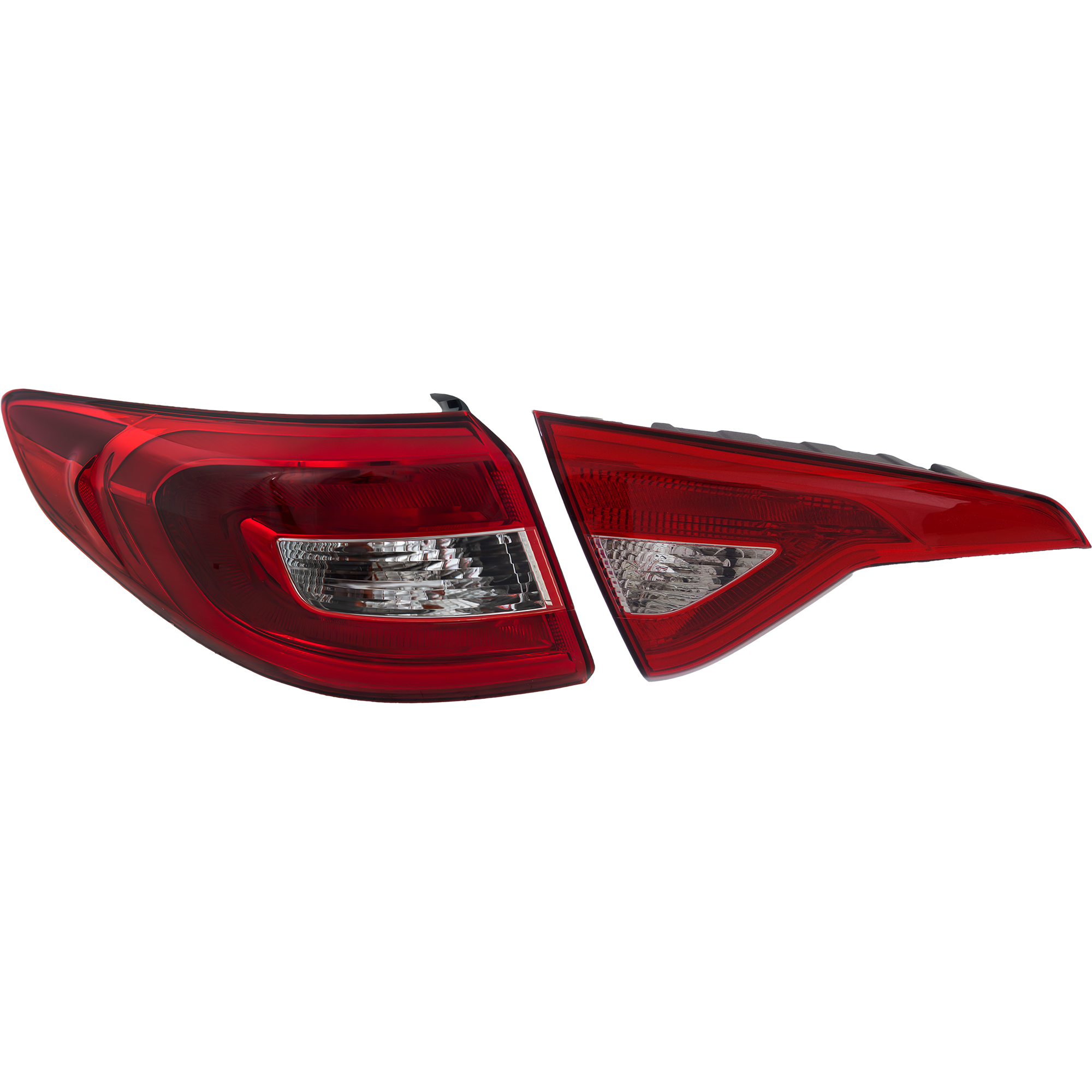 AM SONATA 15-17 TAIL LAMP LH Inner and Outer Assembly Halogen Base Eco Limited 2.0T SE Sport CAPA SKU SET REPH730354Q Partslink HY2802124C HY2804129C OEM 92401C2000-92403C2000