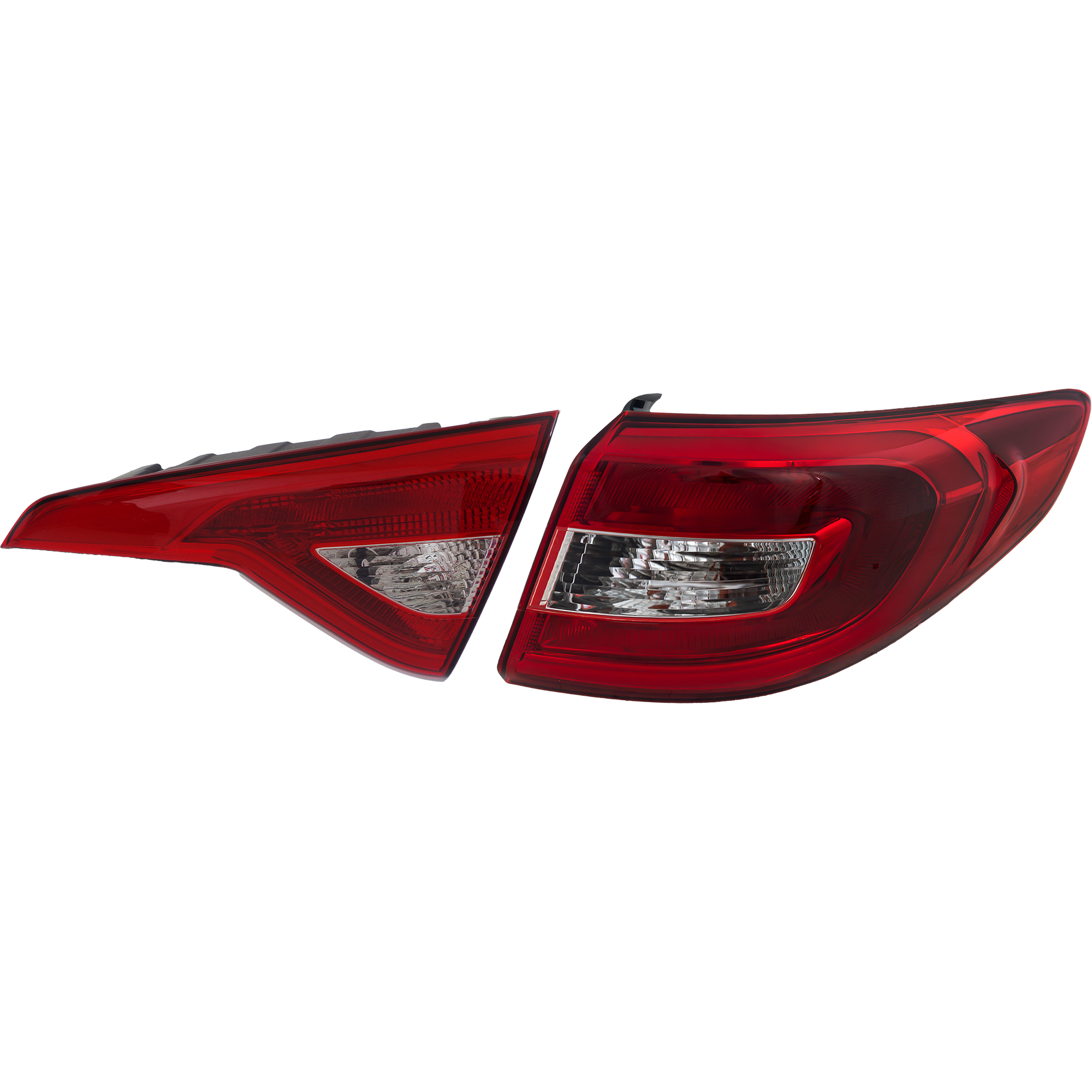 AM SONATA 15-17 TAIL LAMP RH Inner and Outer Assembly Halogen Base Eco Limited 2.0T SE Sport CAPA SKU SET REPH730359Q A Partslink HY2803124C HY2805129C OEM 92402C2000-92404C2000