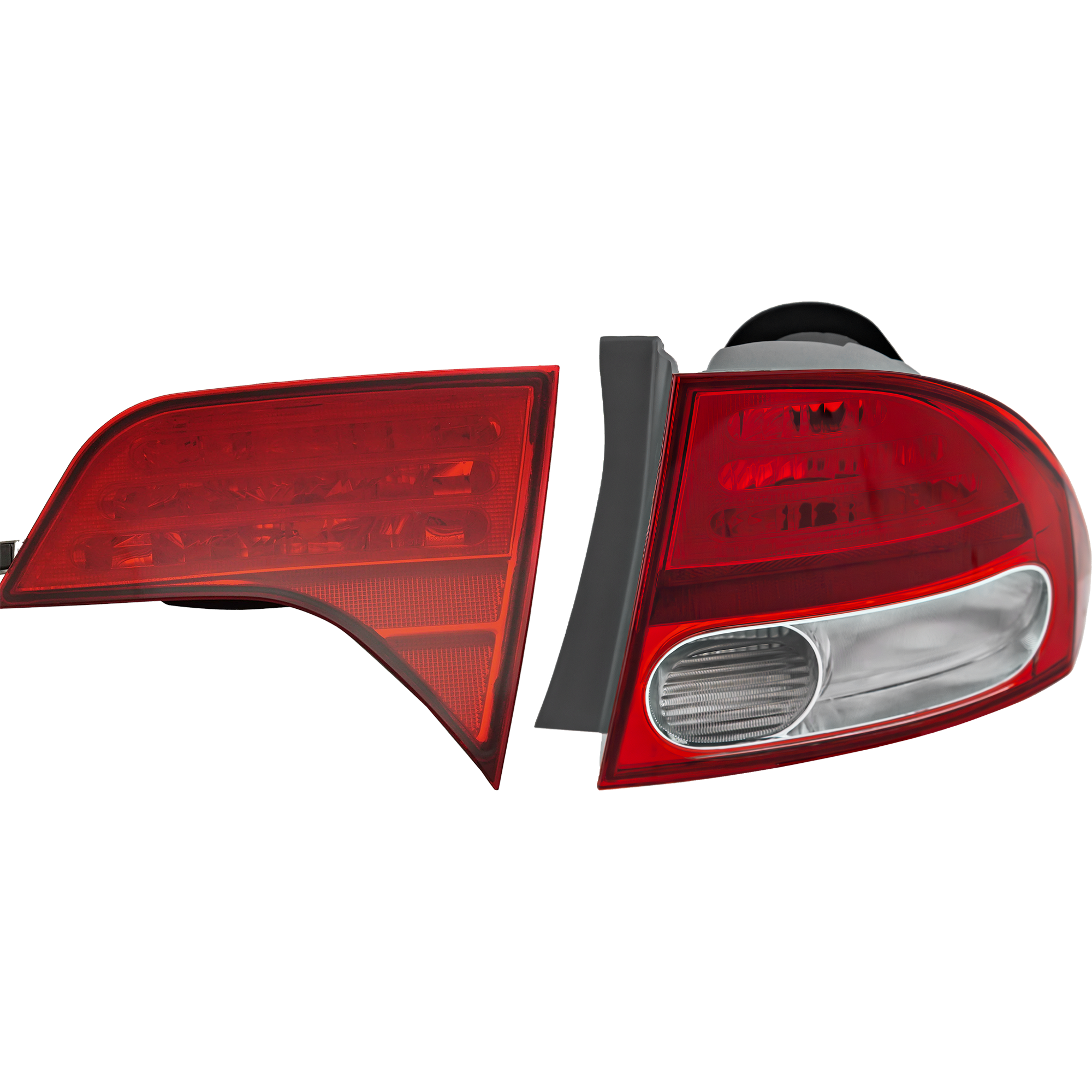 AM CIVIC 09-11 TAIL LAMP RH Inner and Outer Lens and Housing Sedan SKU SET REPH730387 A Partslink HO2801166 HO2819138 OEM 33501SNAA51-34151SNAA01