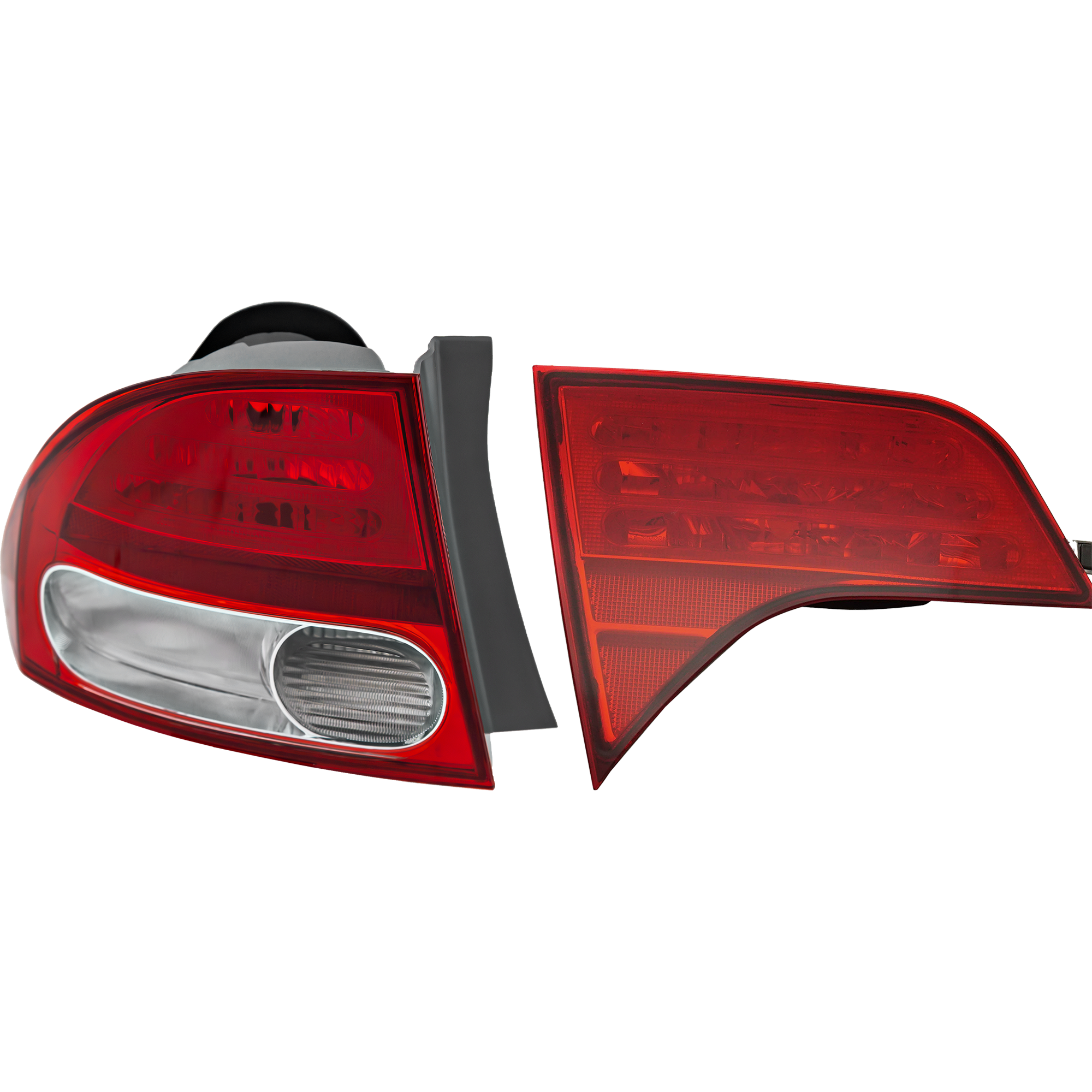 AM CIVIC 09-11 TAIL LAMP LH Inner and Outer Halogen Sedan SKU SET REPH730388 A Partslink HO2800167 HO2818138 OEM 33551SNAA51-34156SNAA01