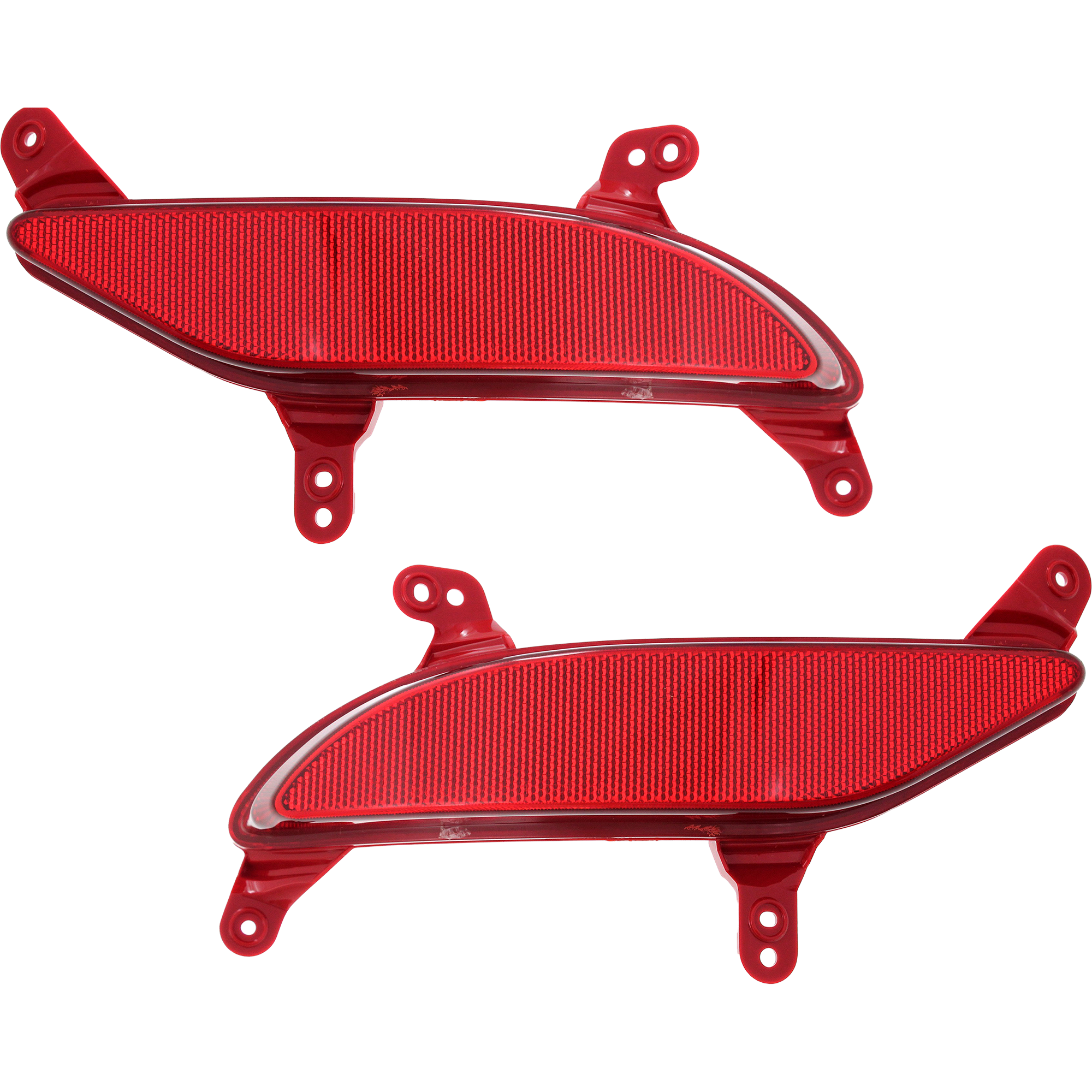 AM SANTA FE SPORT 13-16 REAR BUMPER REFLECTOR RH AND LH CAPA SKU SET REPH734907Q Partslink HY1185109C HY1184109C OEM 924062W200-924052W200
