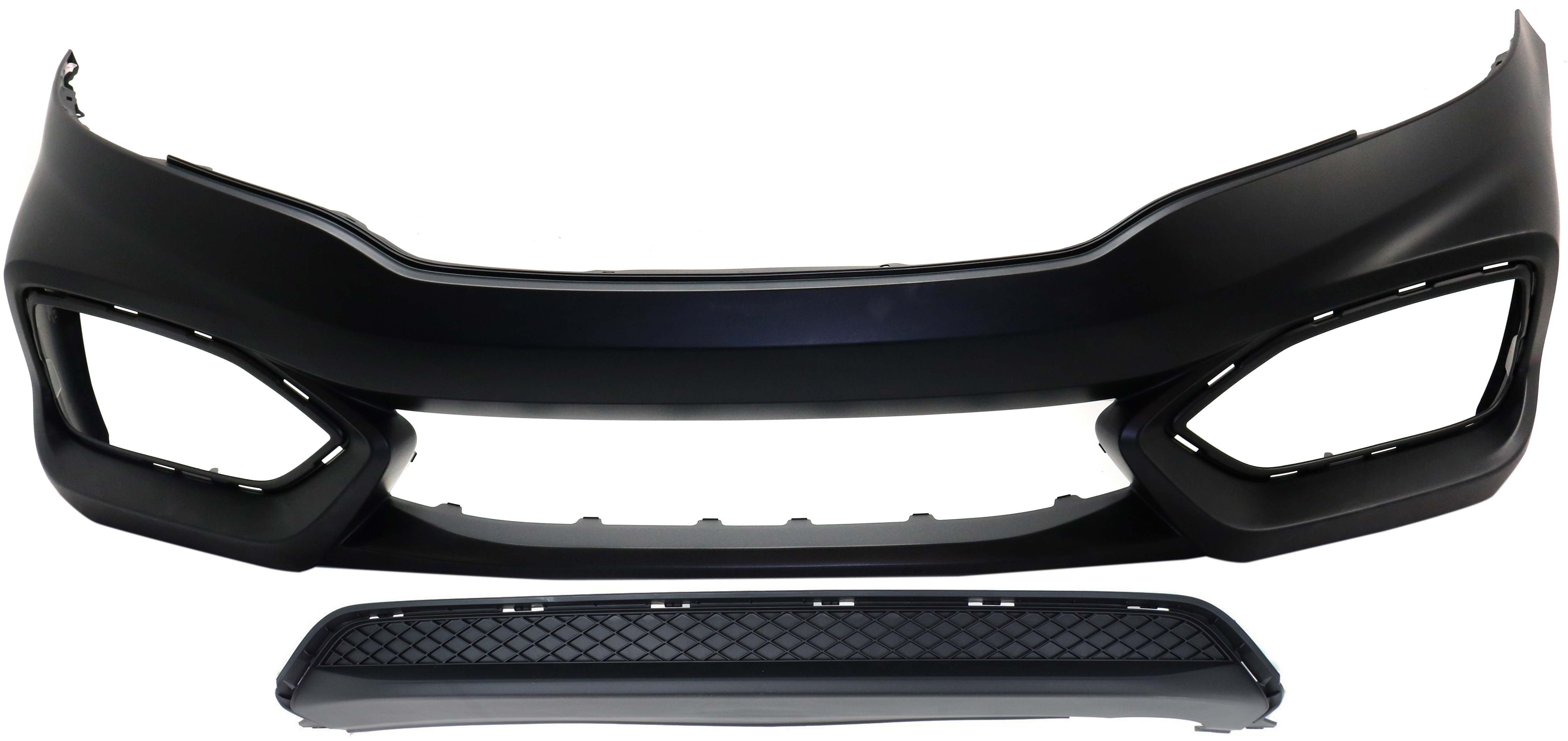 AM CIVIC 14-15 FRONT AND REAR BUMPER COVER Coupe EX EX L LX Models CAPA SKU SET REPH760191Q 2 Partslink HO1000296C HO1195102C OEM 71101TS8A50ZZ 71502TS8A51
