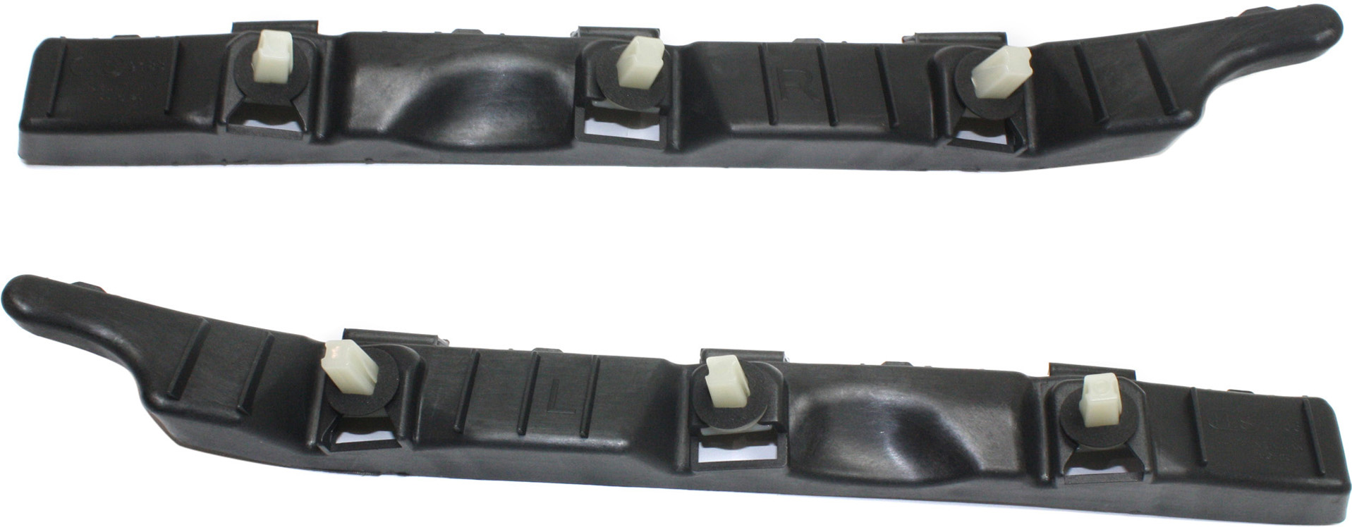 AM ACCENT 12-17 REAR BUMPER BRACKET RH AND LH Side Mounting Bracket Plastic Hatchback SKU SET REPH762727 Partslink HY1133101 HY1132101 OEM 866141R200-866131R200