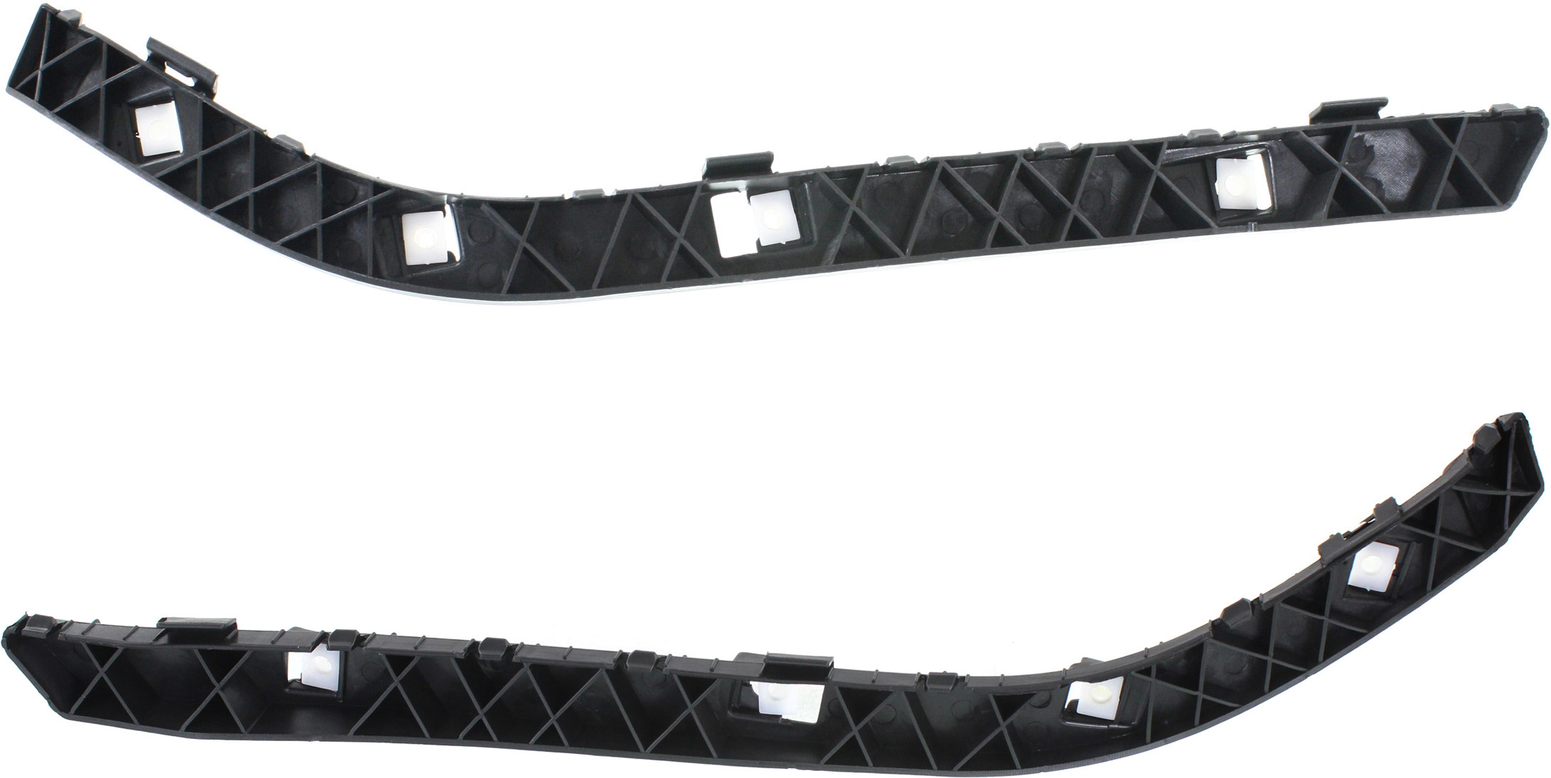 AM ACCENT 12-17 REAR BUMPER BRACKET RH AND LH Side Mounting Bracket Plastic Sedan SKU SET REPH762733 Partslink HY1133102 HY1132102 OEM 866141R000-866131R000