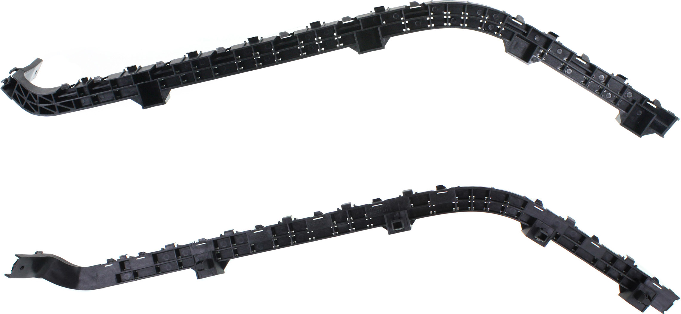 AM ODYSSEY 11-16 REAR BUMPER BRACKET RH AND LH Side Spacer Black Plastic+Fiberglass SKU SET REPH762739 Partslink HO1133101 HO1132101 OEM 71593TK8A00-71598TK8A00