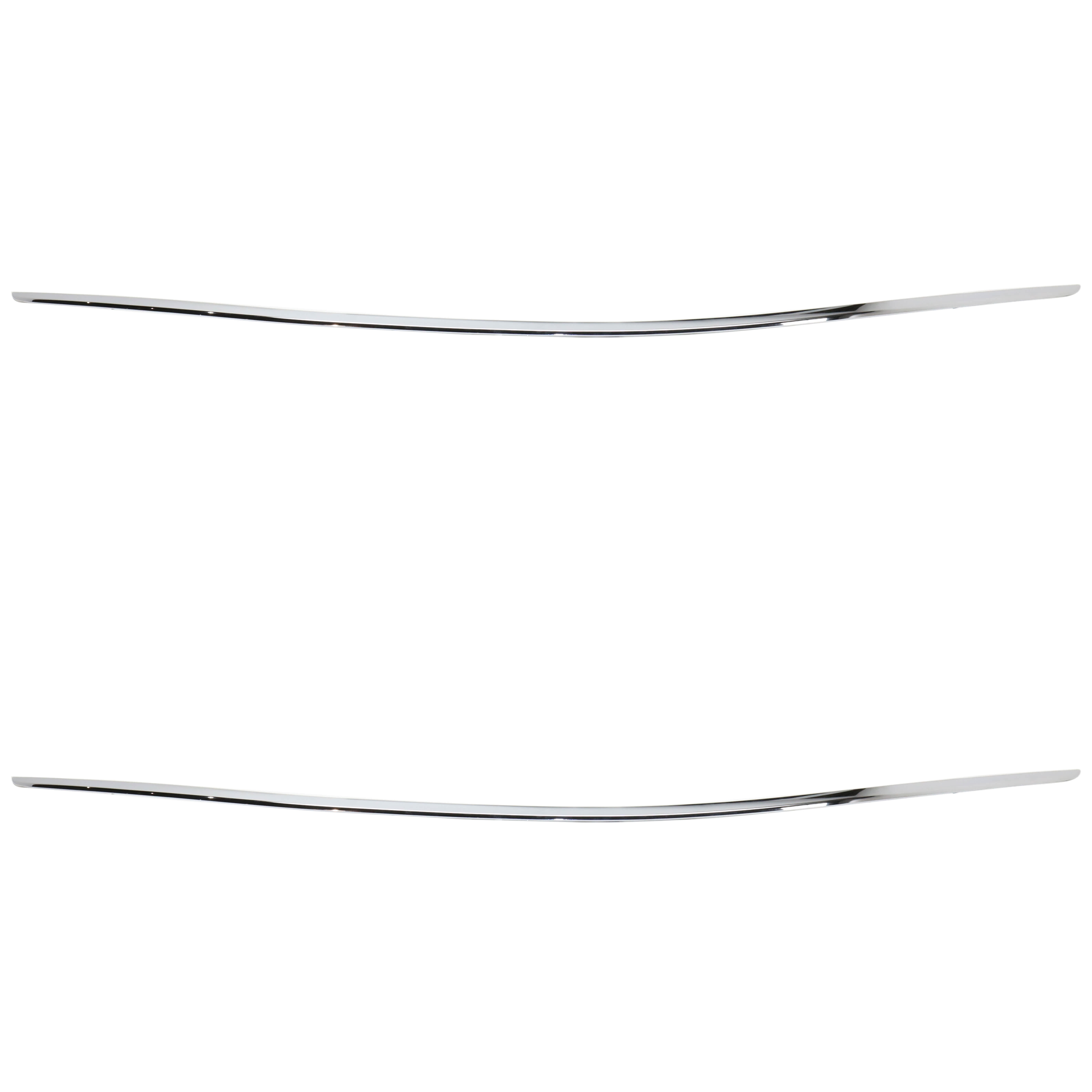 AM ACCORD 13-15 REAR BUMPER MOLDING RH AND LH Chrome Coupe CAPA SKU SET REPH763507Q 2 Partslink HO1144100C OEM 71503T3LA01