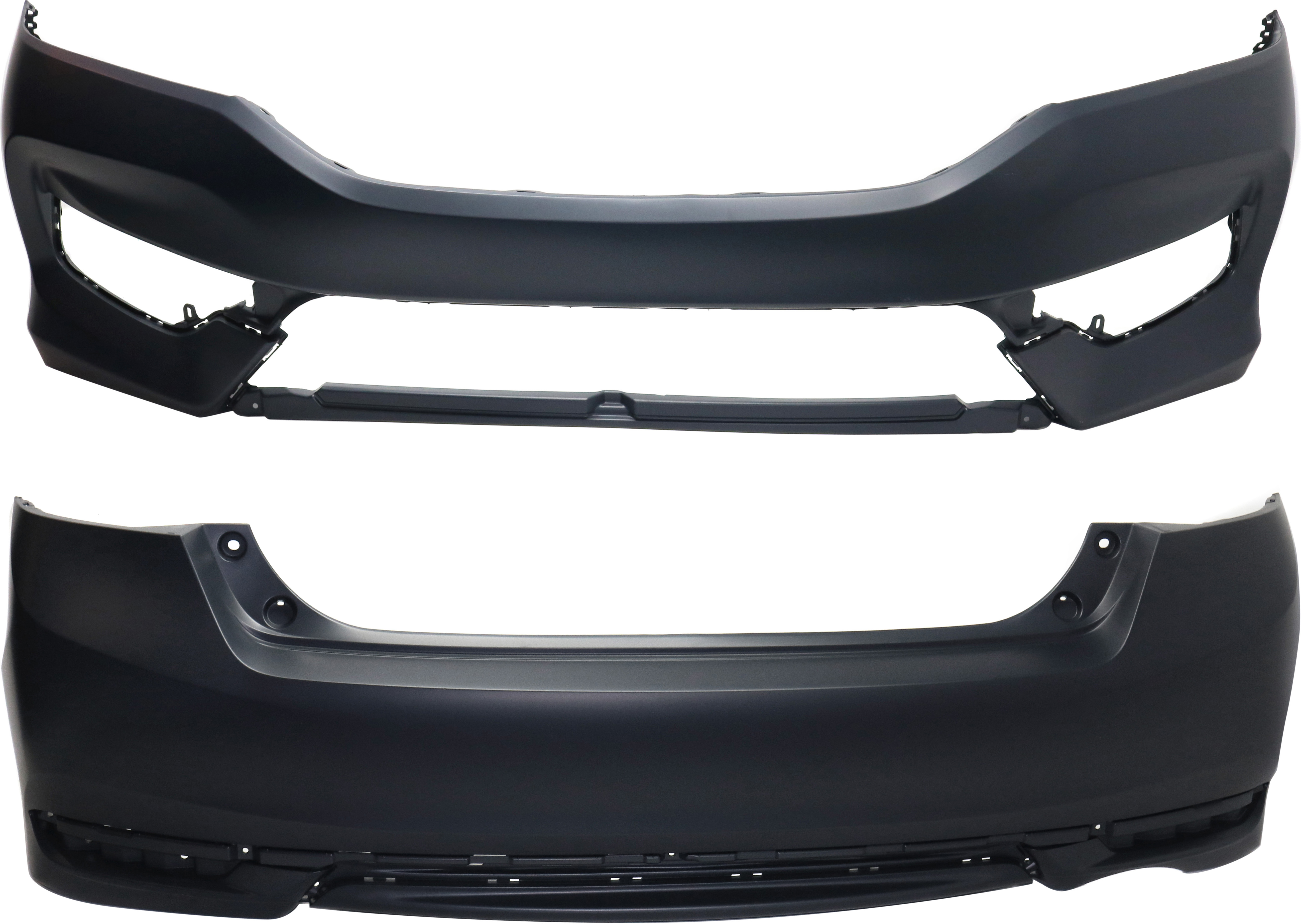 AM ACCORD 16-17 FRONT AND REAR BUMPER COVER Primed EX EX L 4 Cyl LX Models Sedan SKU SET REPHD010305P 2 Partslink HO1000302 HO1100290 OEM 71101T2FA50ZZ 71501T2FA50ZZ