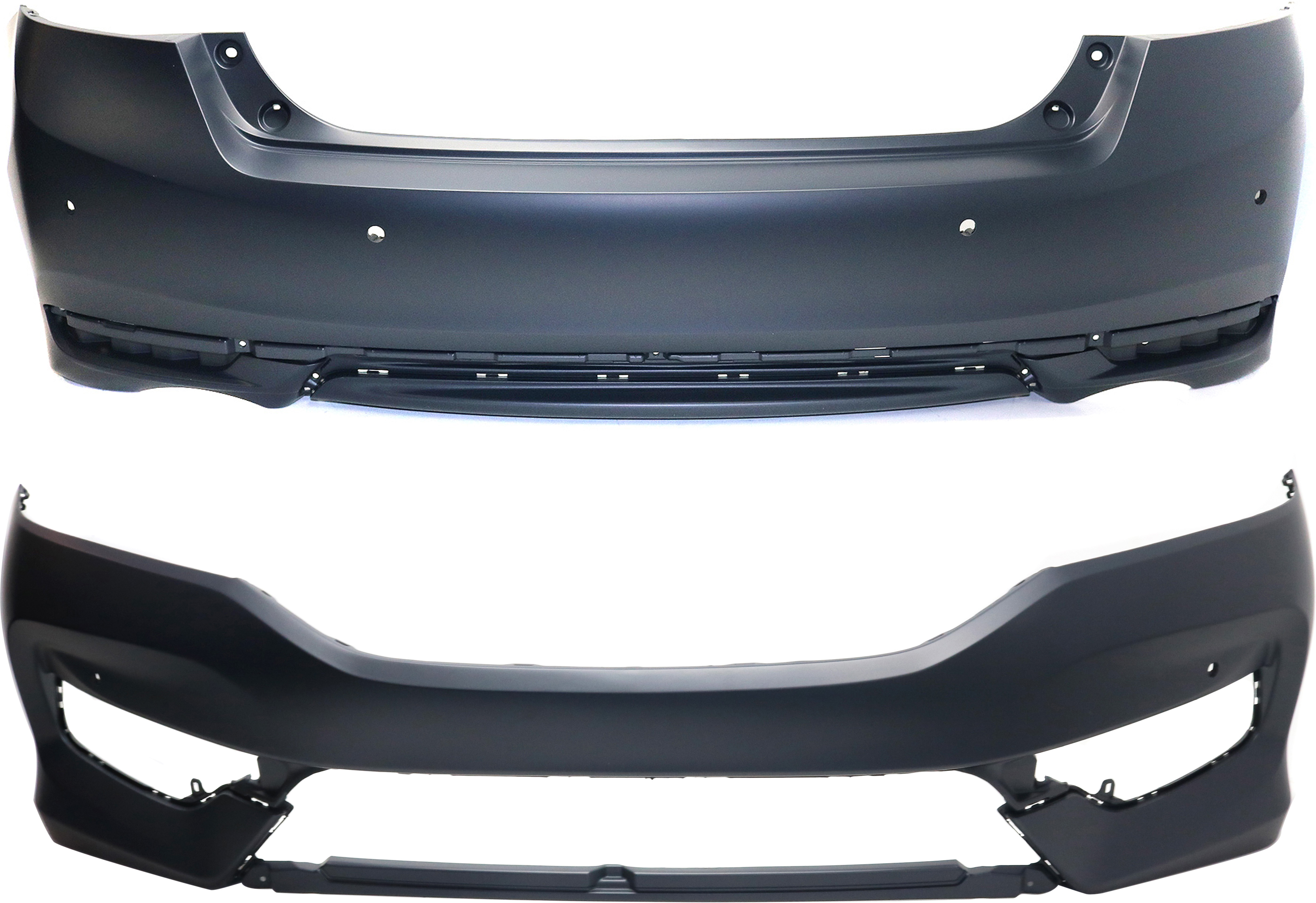 AM ACCORD 16-17 FRONT AND REAR BUMPER COVER Primed 6 Cyl Touring Model Sedan SKU SET REPHD010307P 2 Partslink HO1000303 HO1100293 OEM 71100T2FA70ZZ 71500T2FA80ZZ