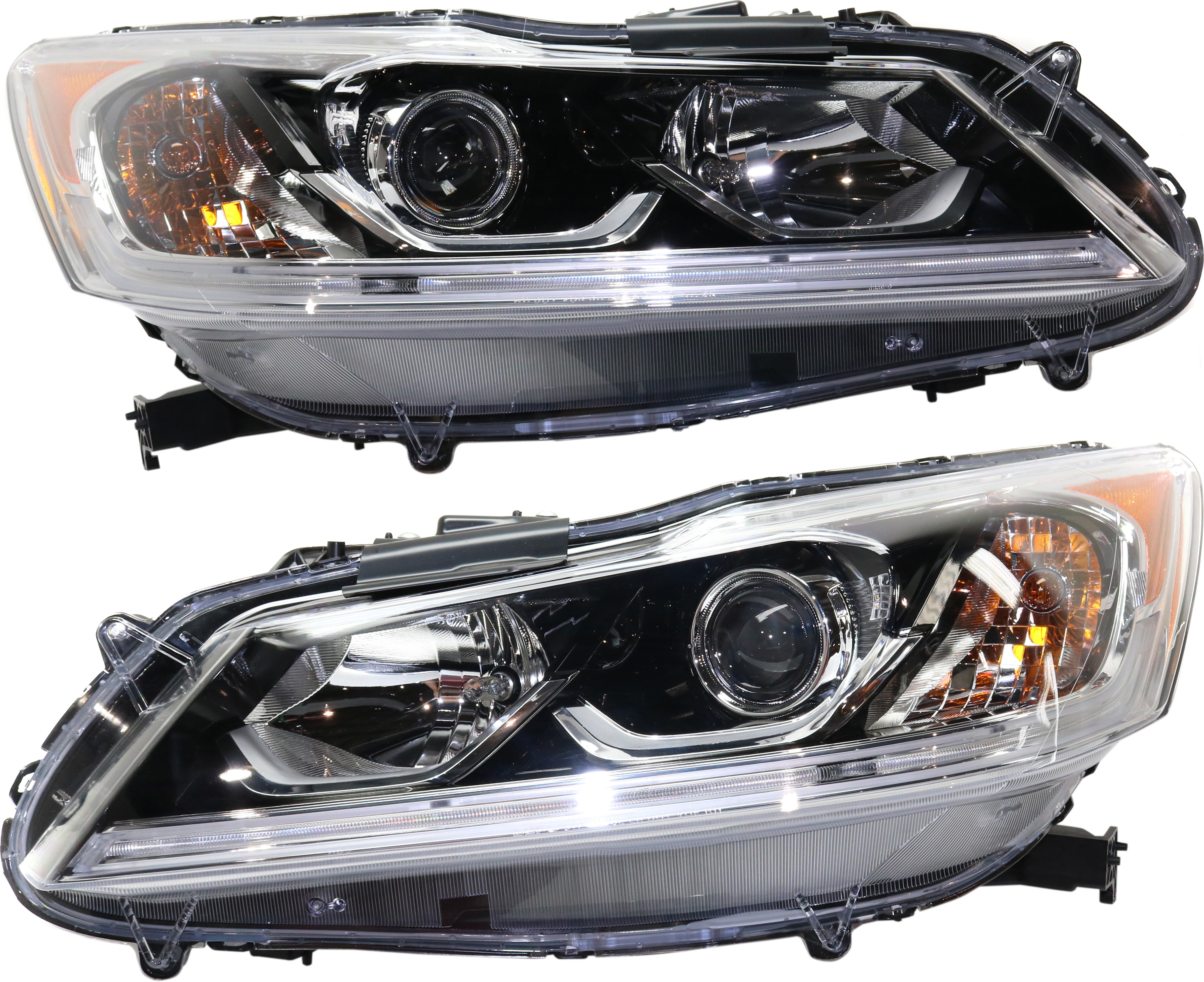 AM ACCORD 16-17 HEAD LAMP RH AND LH Assembly Halogen LX Model CAPA SKU SET REPHD100101Q Partslink HO2503168C HO2502168C OEM 33100T2AA61-33150T2AA61