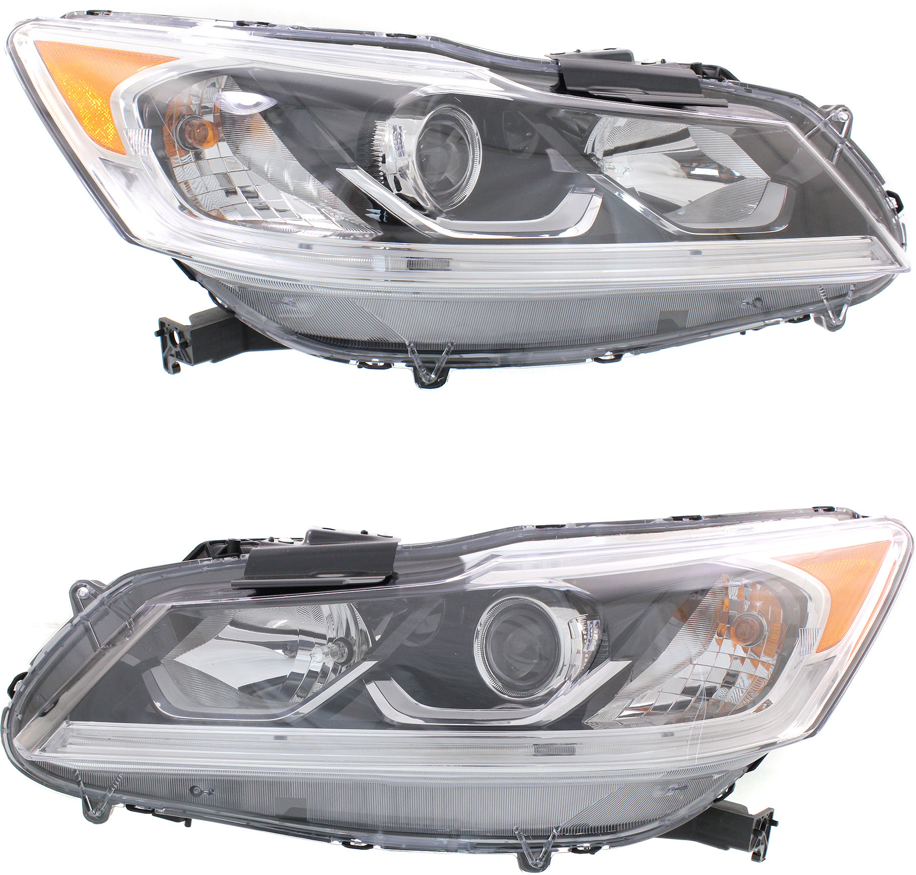 AM ACCORD 16-17 HEAD LAMP RH AND LH Assembly Halogen LX Model SKU SET REPHD100101 Partslink HO2503168 HO2502168 OEM 33100T2AA61-33150T2AA61