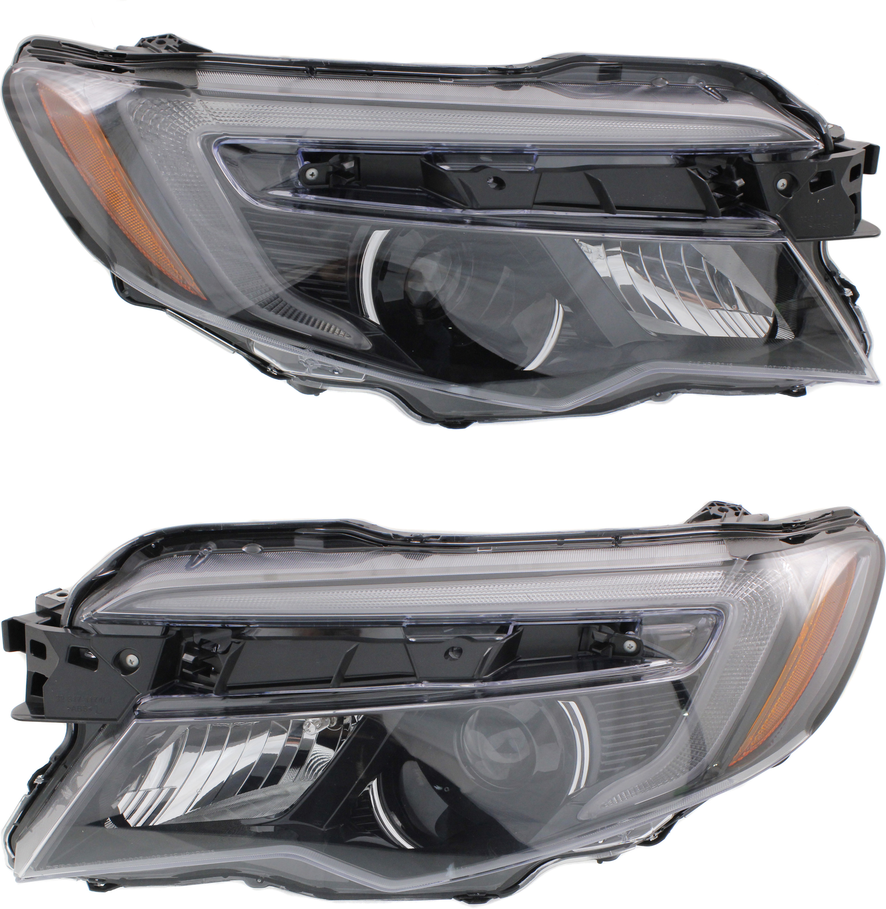 AM PILOT 16-18 RIDGELINE 17-20 HEAD LAMP RH AND LH Assembly Halogen LX Model CAPA SKU SET REPHD100105Q Partslink HO2503165C HO2502165C OEM 33100TG7A02-33150TG7A02
