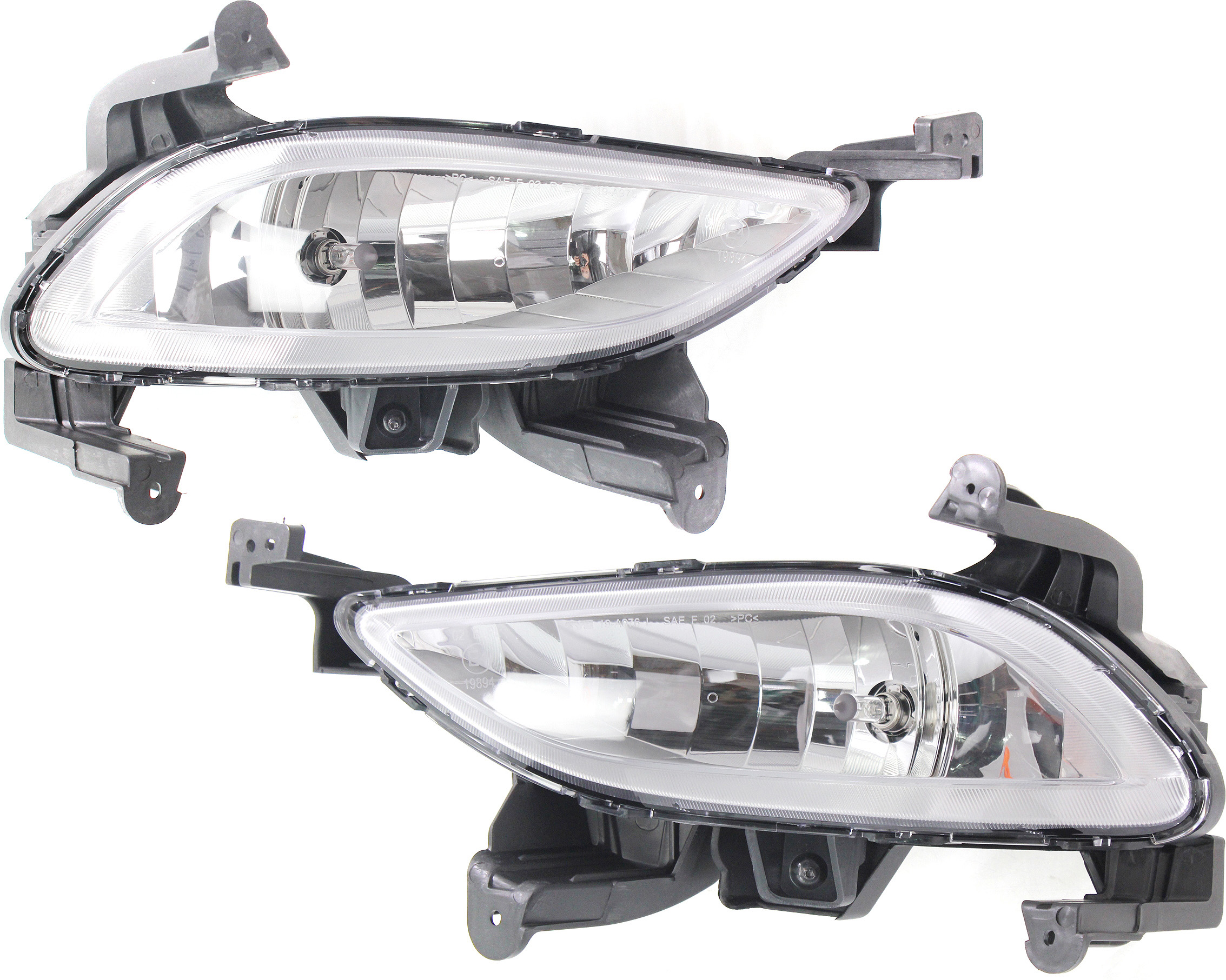 AM SONATA 14-14 FRONT FOG LAMP RH AND LH Assembly Exc. Hybrid Model SKU SET REPHD107501 Partslink HY2593150 HY2592150 OEM 922023Q100-922013Q100