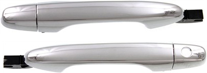 AM CIVIC CR V 12-15 FRONT DOOR HANDLE RH and LH Outside All Chrome w o Keyhole SKU SET REPHD462197 Partslink HO1310125 OEM 72141TR0A11ZD PFM 72181TR0A11Z