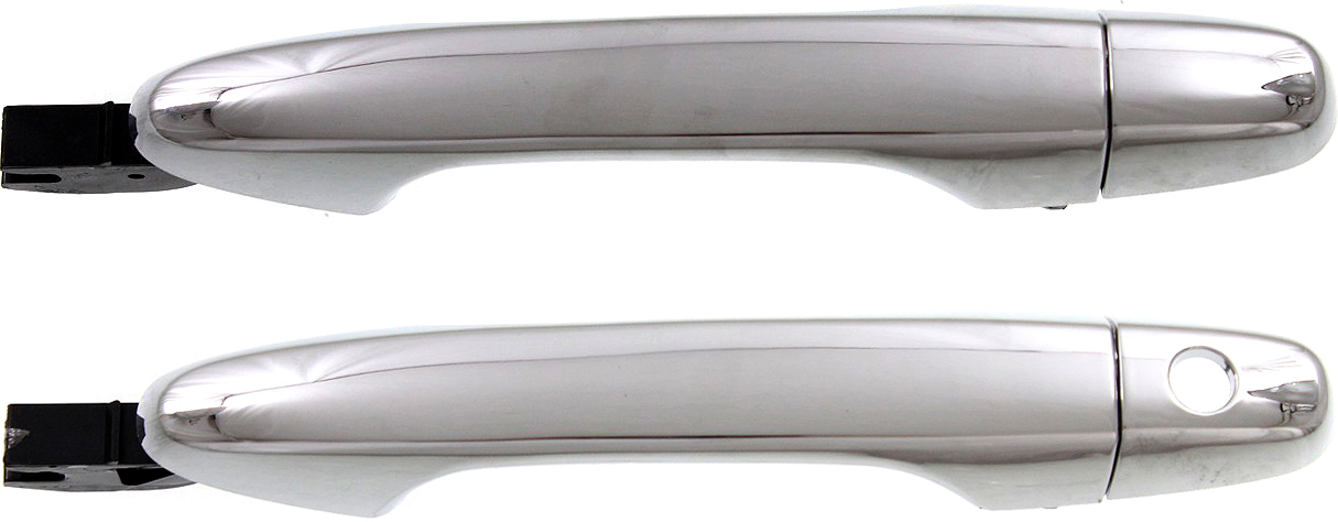 AM CIVIC CR V 12-14 EXTERIOR DOOR HANDLE Set of 2 Front and Rear LH All Chrome SKU SET REPHD462198-2 Partslink HO1310125 OEM 72141TR0A11ZD PFM 72181TR0A11Z