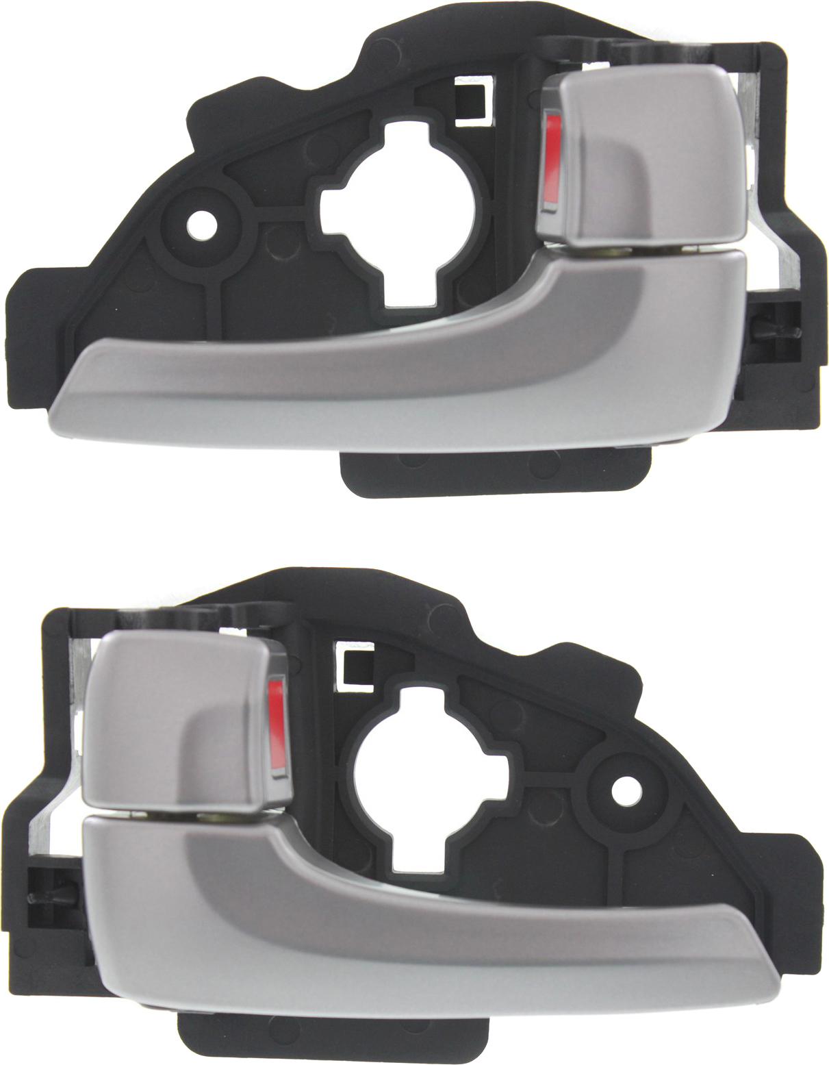 AM TUCSON 10-15 FRONT INTERIOR DOOR HANDLE RH AND LH Silver Plastic =Rear SKU SET REPHD462325 Partslink HY1353139 HY1352139 OEM 826202S020SAS 826102S020SAS