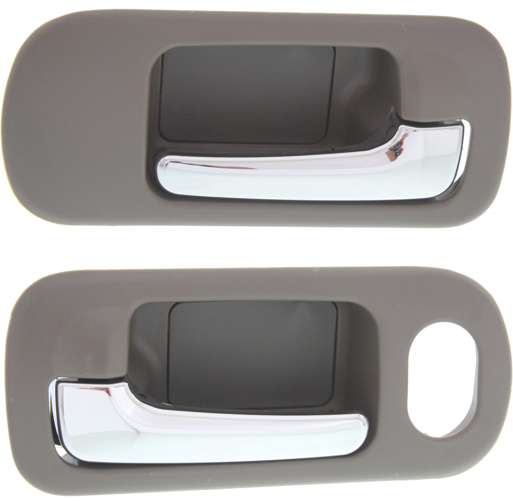 AM CIVIC 01-05 FRONT INTERIOR DOOR HANDLE RH AND LH Brown bezel with chrome lever Set of 2 SKU SET REPHD462355 OEM 72120S5NC010-72160S5NC010