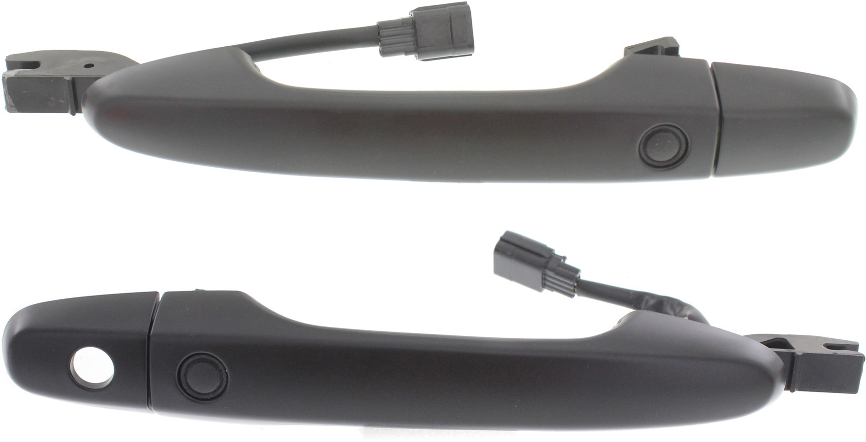 AM CR V 15-16 FRONT DOOR HANDLE RH and LH Outside Primed Black w o Keyhole Plastic SKU SET REPHD462367 OEM 72141T1GE11ZF 72143TR0A11ZD 72