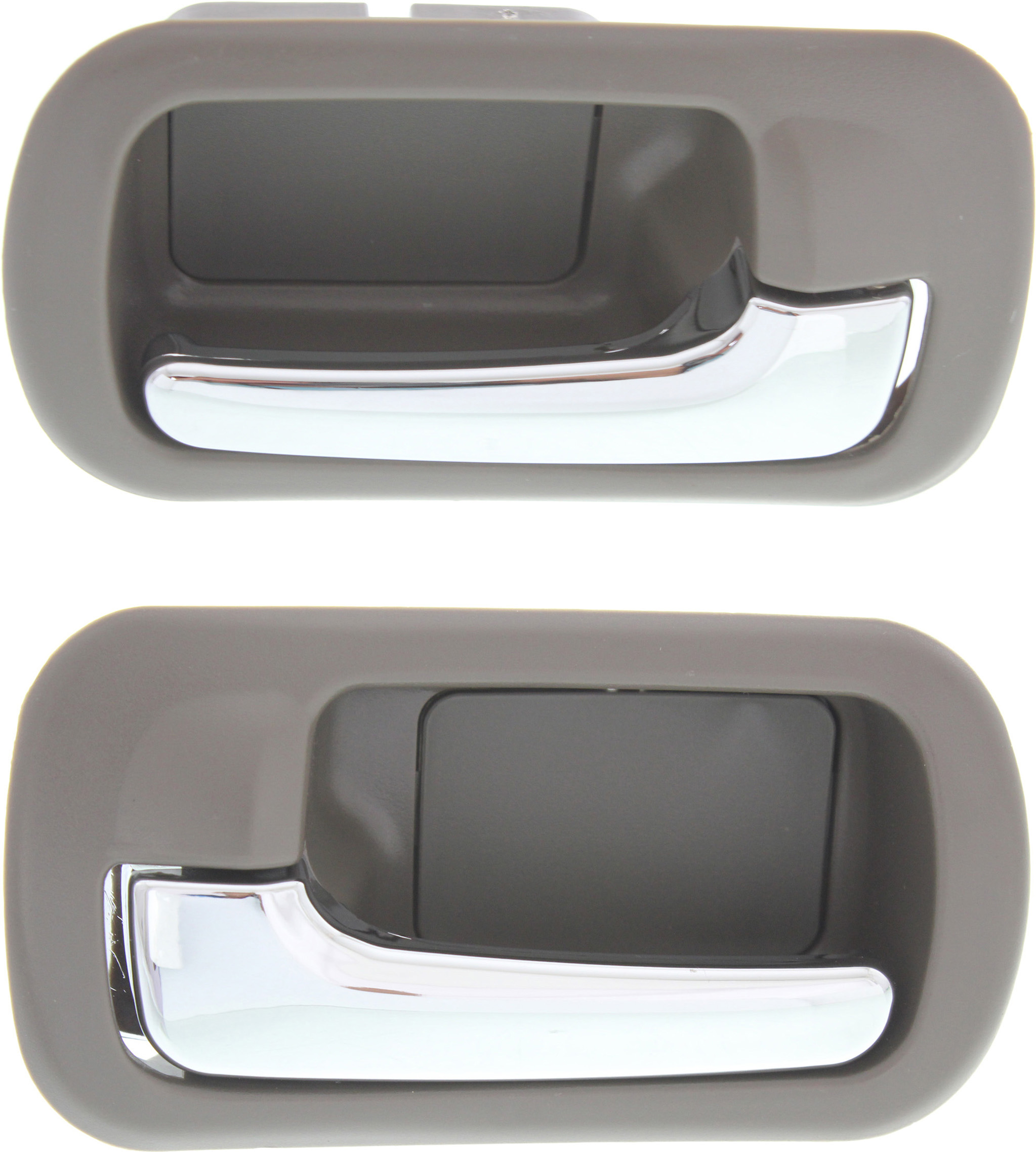 AM CIVIC 01-05 REAR INTERIOR DOOR HANDLE RH AND LH Brown bezel with chrome lever Set of 2 SKU SET REPHD491327 OEM 72620S5NC01ZJ 72620S5NC010-726