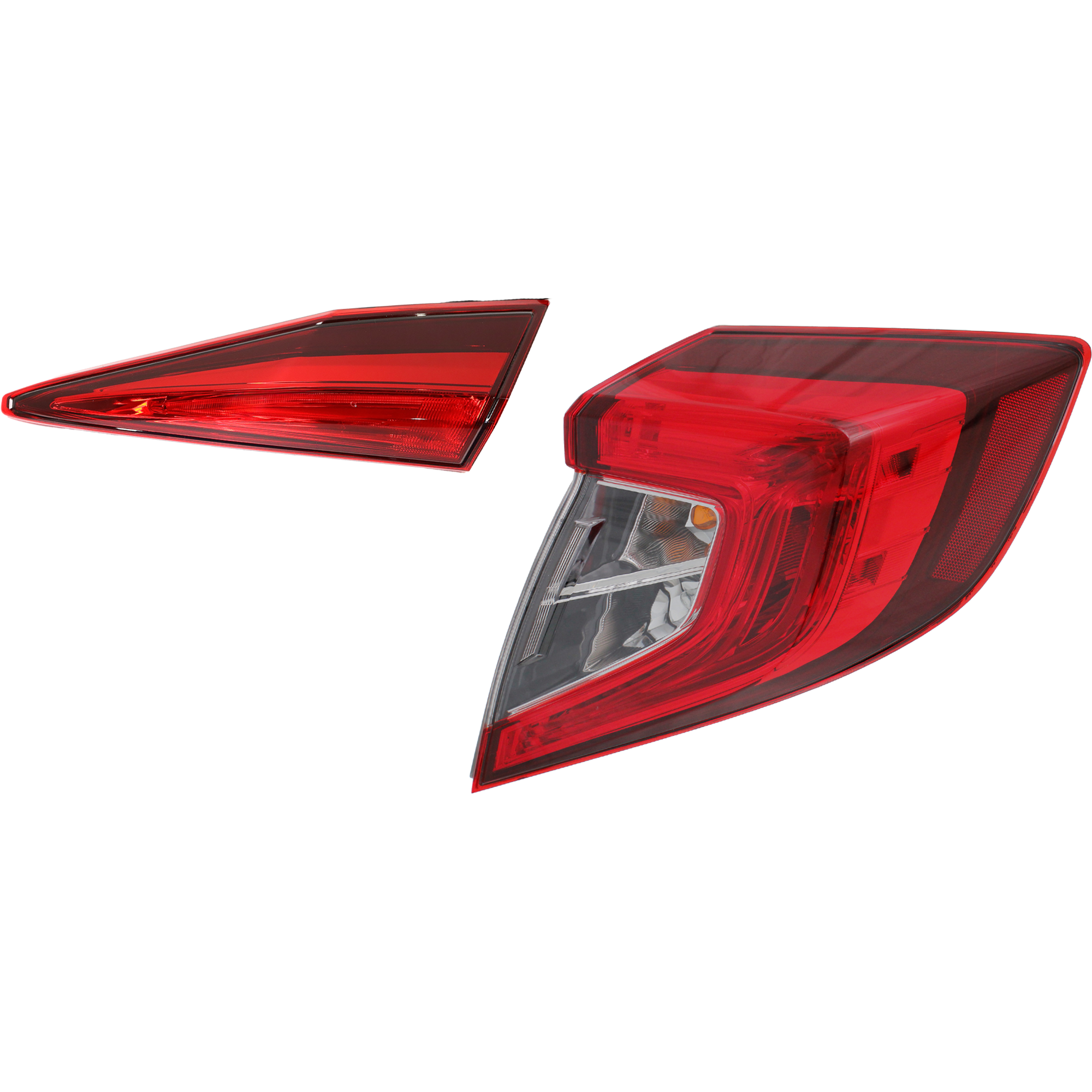 AM CIVIC 16-21 TAIL LAMP RH Inner and Outer Assembly Sedan SKU SET REPHD730105 A Partslink HO2803112 HO2805110 OEM 33500TBAA01-34150TBAA01