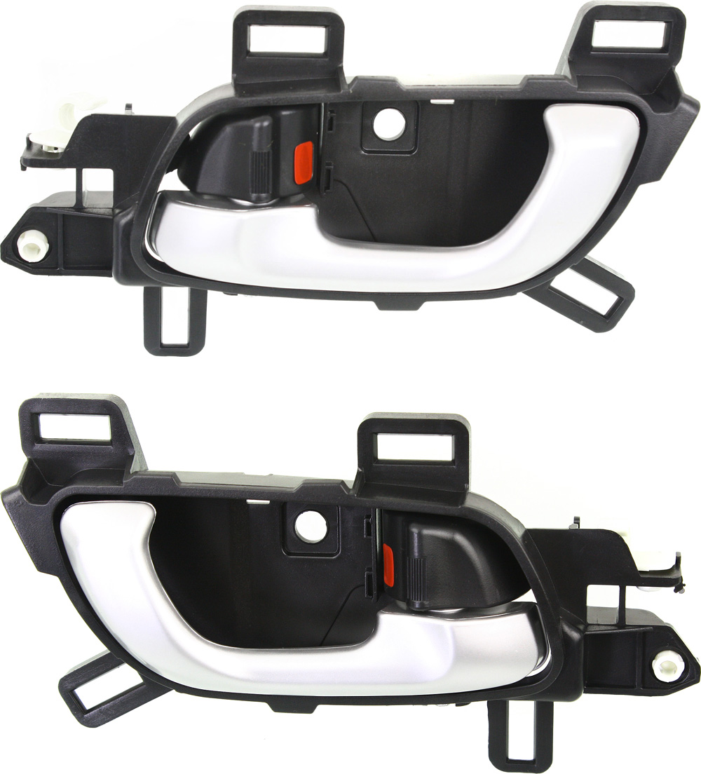 AM CIVIC 12-15 FRONT DOOR HANDLE RH AND LH Inside Silver Lever+Black Housing Plastic SKU SET REPHDA462145 Partslink HO1353146 HO1352146 OEM 72120TR3A11ZC 72160TR3A11ZC