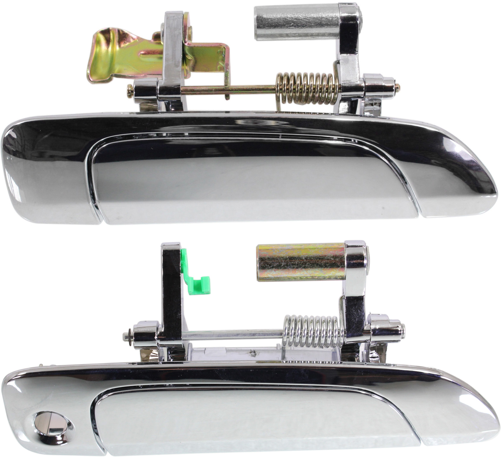 AM CIVIC 01-05 FRONT AND REAR EXTERIOR DOOR HANDLE RH Chrome Set of 2 SKU SET REPHO462101C 2 OEM 72640S5DA01 PFM 72140S5DA02 PF
