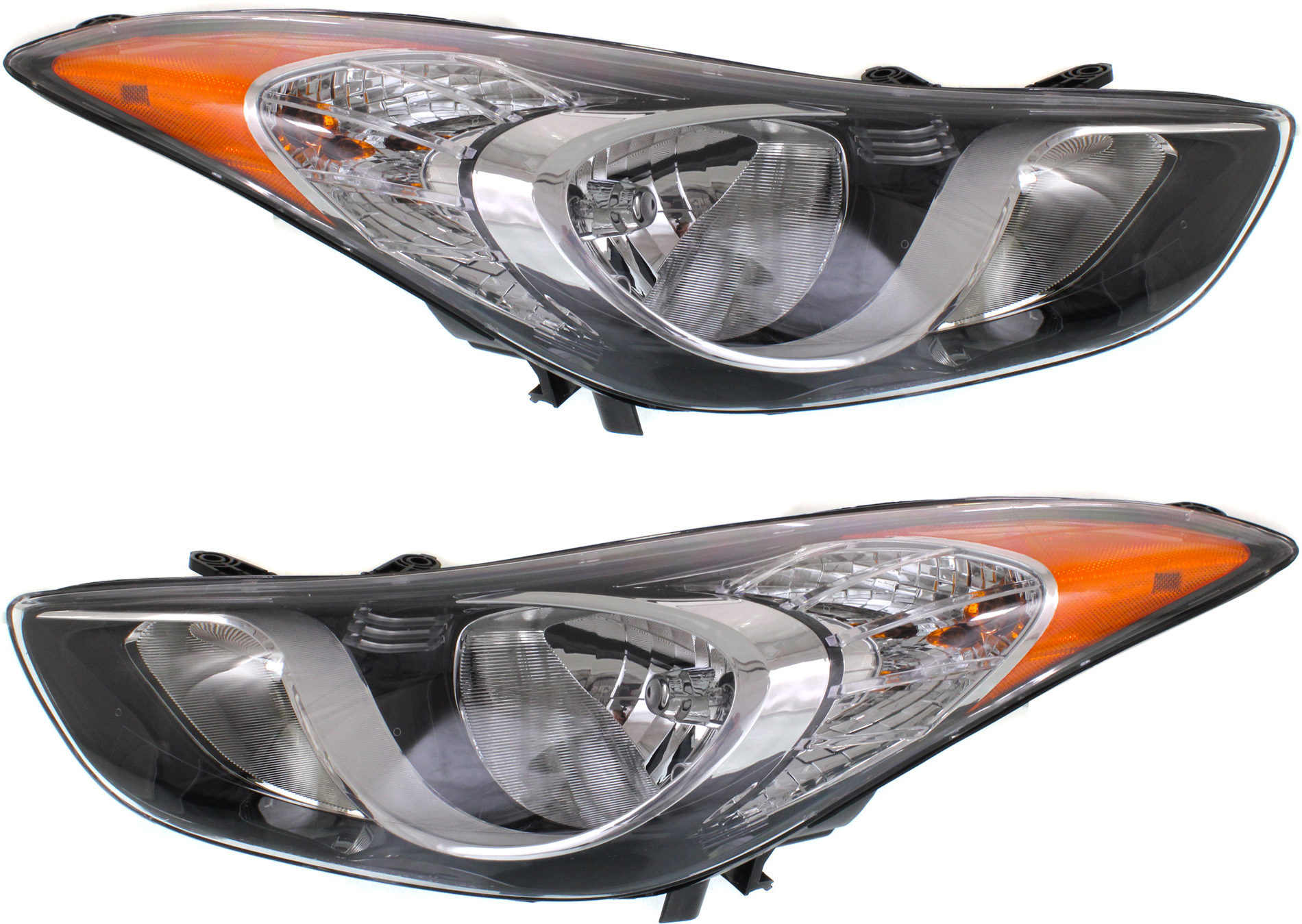 AM ELANTRA 11-13 ELANTRA COUPE 13-14 HEAD LAMP RH AND LH Assembly Halogen Cpe w o LED Position Light Sedan Korea Built Vehicle SKU SET REPHY100101 Partslink HY2503164 HY2502164 OEM 921023X050-921013X050