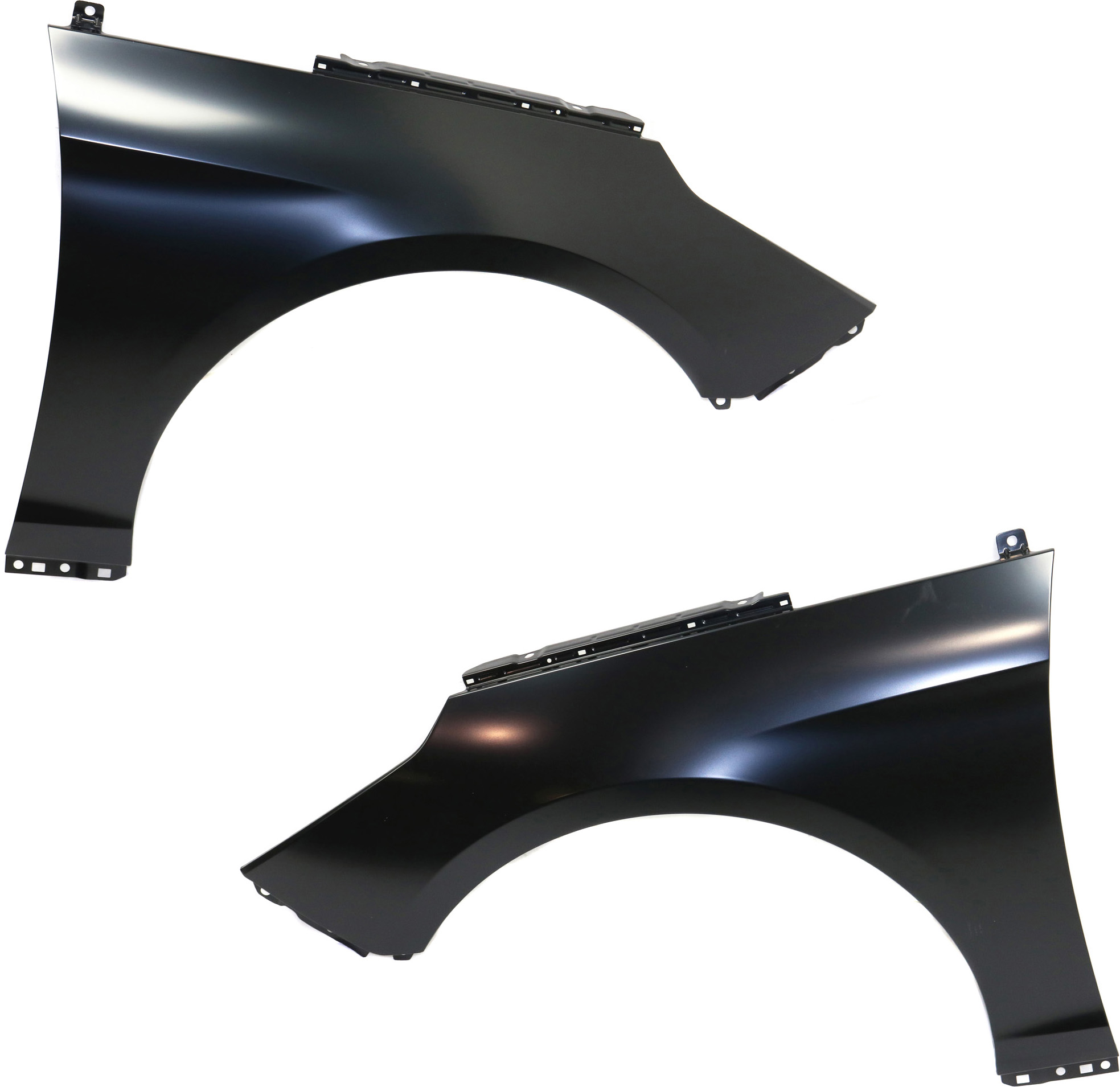 AM SONATA 15-17 FRONT FENDER RH AND LH Primed Exc. Hybrid Model Steel SKU SET REPHY220103 Partslink HY1241161 HY1240161 OEM 66321C1000-66311C1000