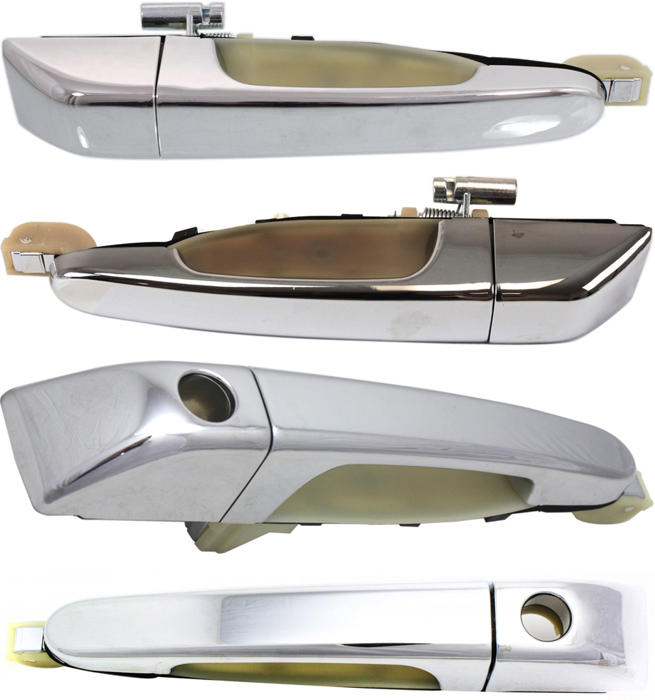 AM SEDONA 06-12 ENTOURAGE 07-08 EXTERIOR DOOR HANDLE Set of 4 Front and Rear RH and LH All Chrome SKU SET REPHY462141C 4 Partslink HY1521116 HY1520116 HY1311122 HY1310122 OEM 836604D011-836504D011-826604D0