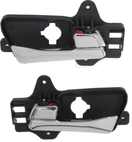 AM ELANTRA 09-12 FRONT INTERIOR DOOR HANDLE RH AND LH Chrome Touring Model SKU SET REPHY462157 Partslink HY1353129 HY1352129 OEM 826202L010-826102L010