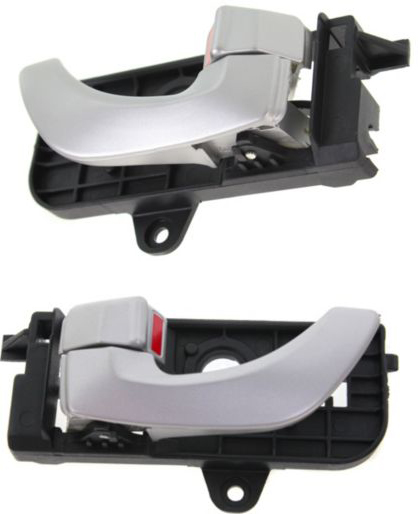 AM SONATA 06-07 FRONT INTERIOR DOOR HANDLE RH AND LH Painted Silver SKU SET REPHY462159 Partslink HY1353134 HY1352134 OEM 826203K020XZ 826103K020XZ