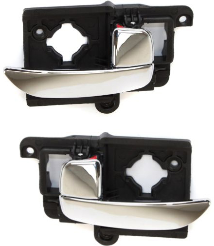AM ELANTRA 07-10 FRONT OR REAR INTERIOR DOOR HANDLE RH AND LH Chrome Sedan SKU SET REPHY462167 Partslink HY1353131 HY1352131 OEM 826200Q000-826100Q000